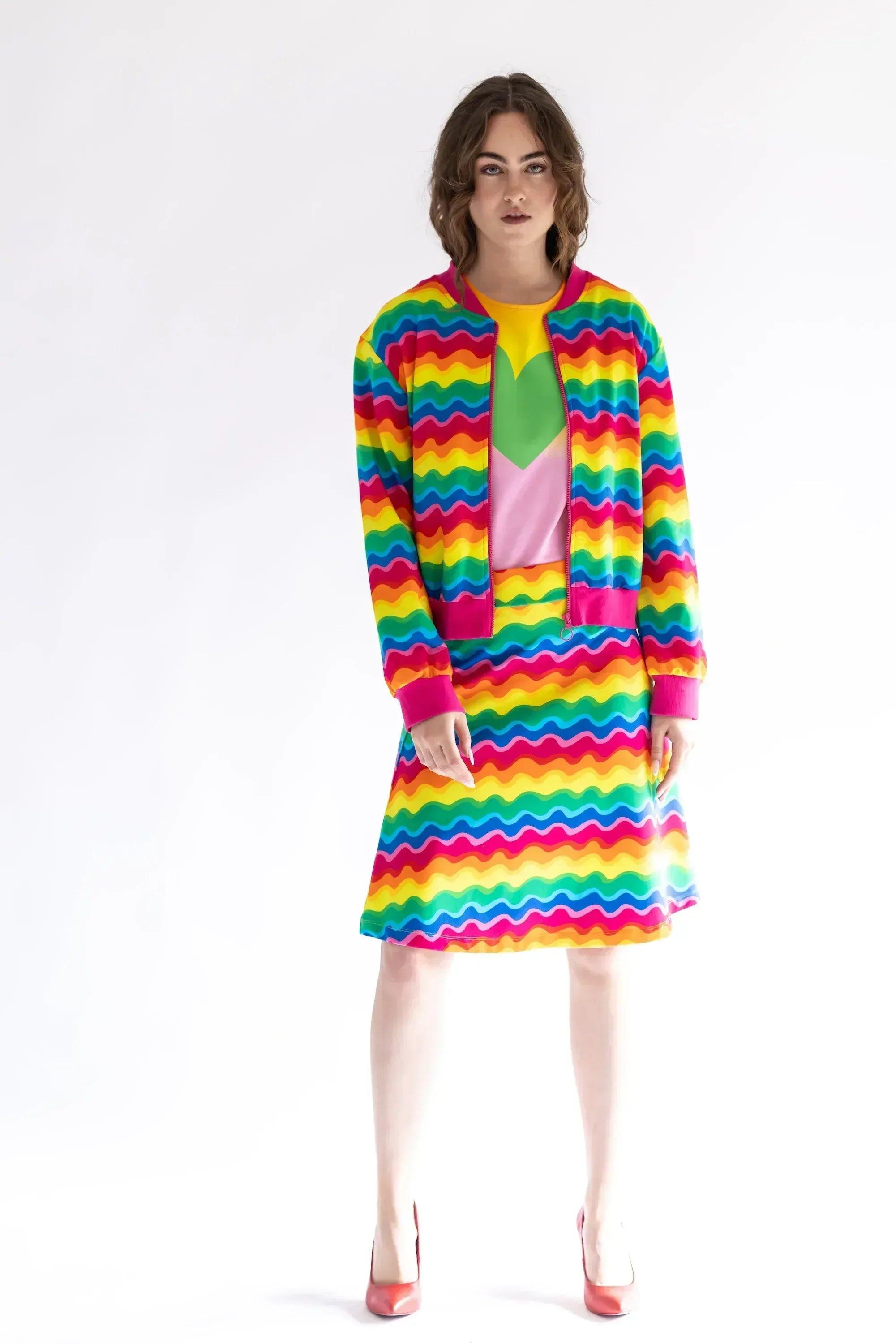 BOMBER CREMALLERA ONDAS MULTICOLOR - Agatha Ruiz de la Prada