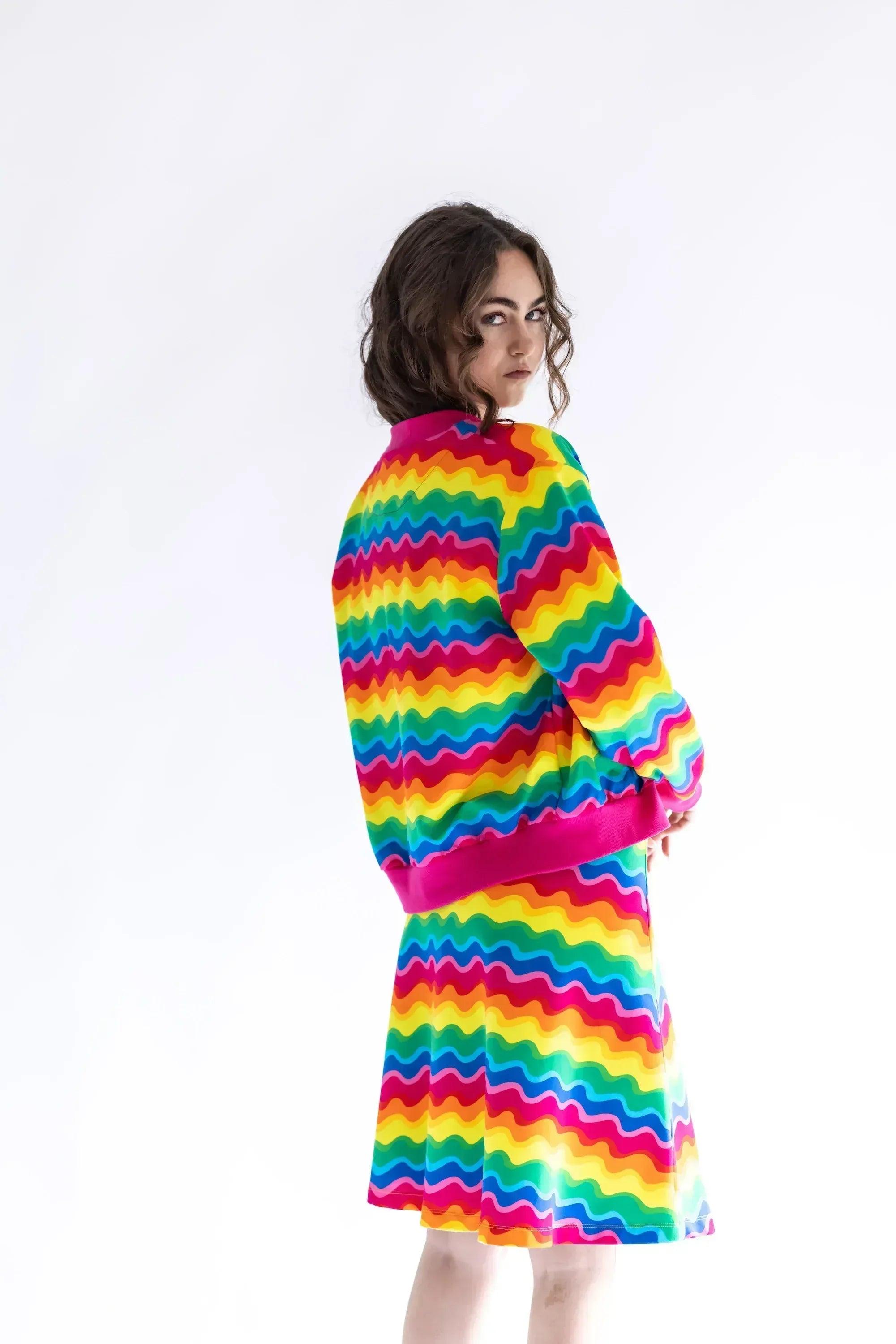 BOMBER CREMALLERA ONDAS MULTICOLOR - Agatha Ruiz de la Prada