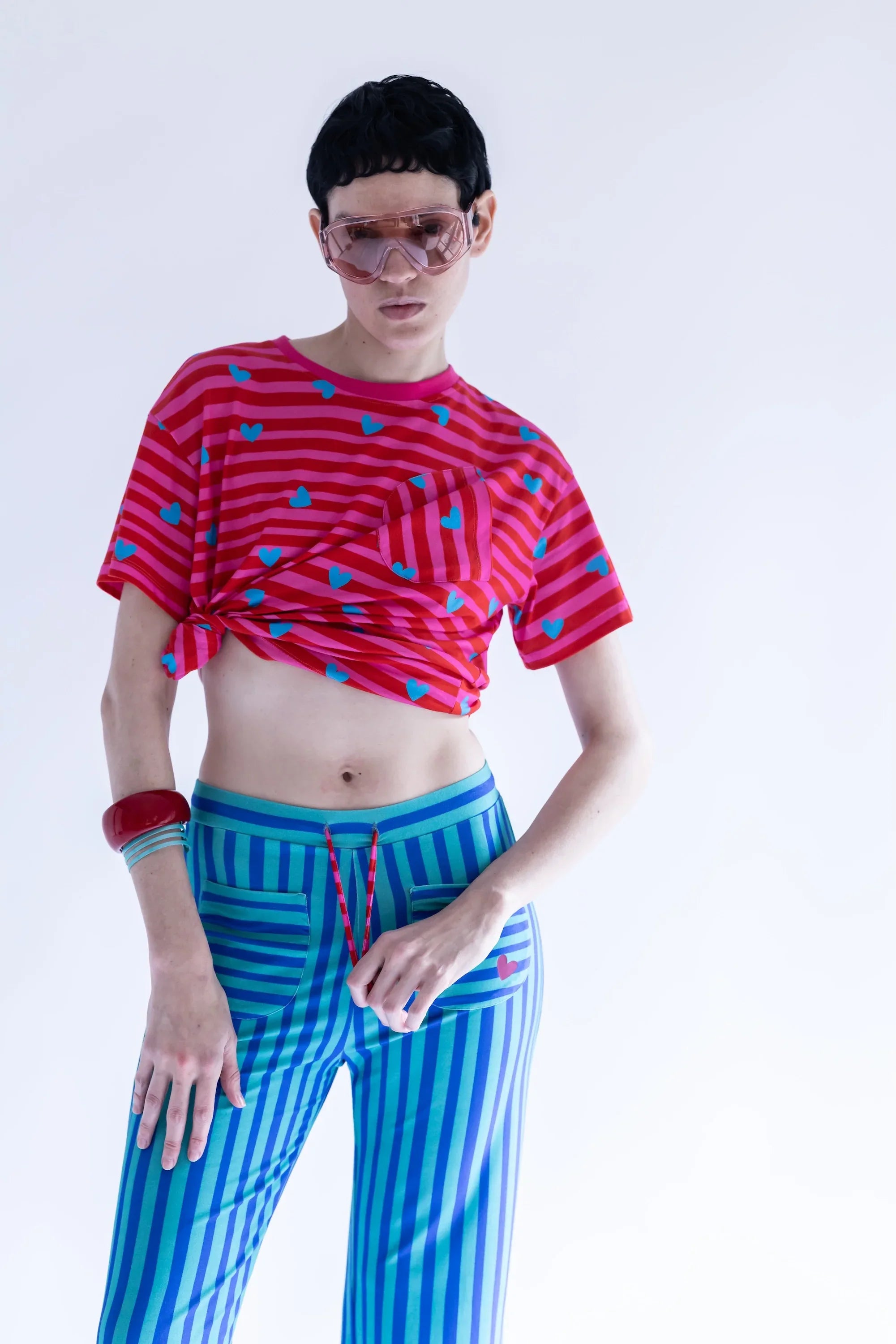 PANTALON RAYAS AZUL VERDE