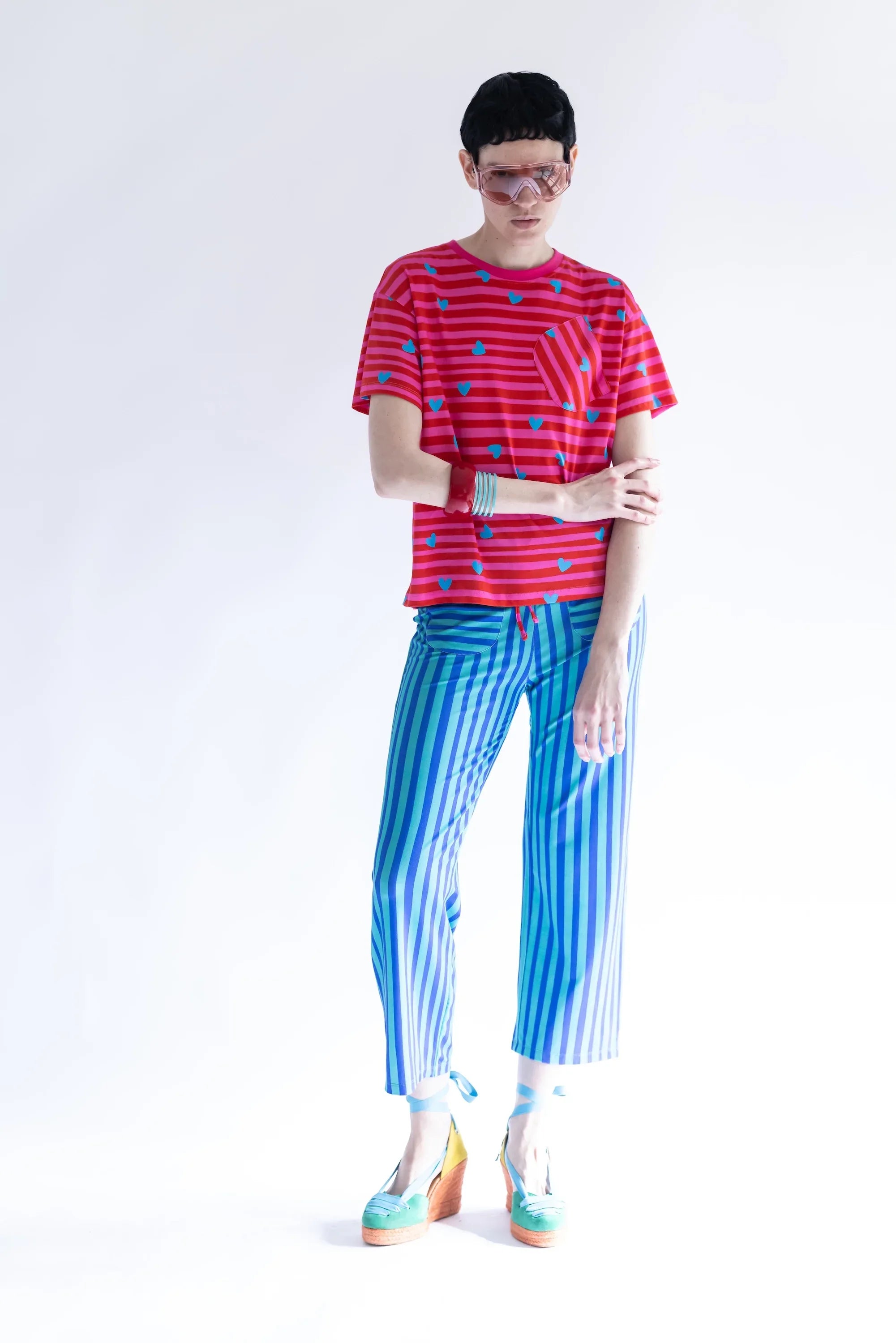 FUCHSIA SAILOR T-SHIRT WITH POCKET