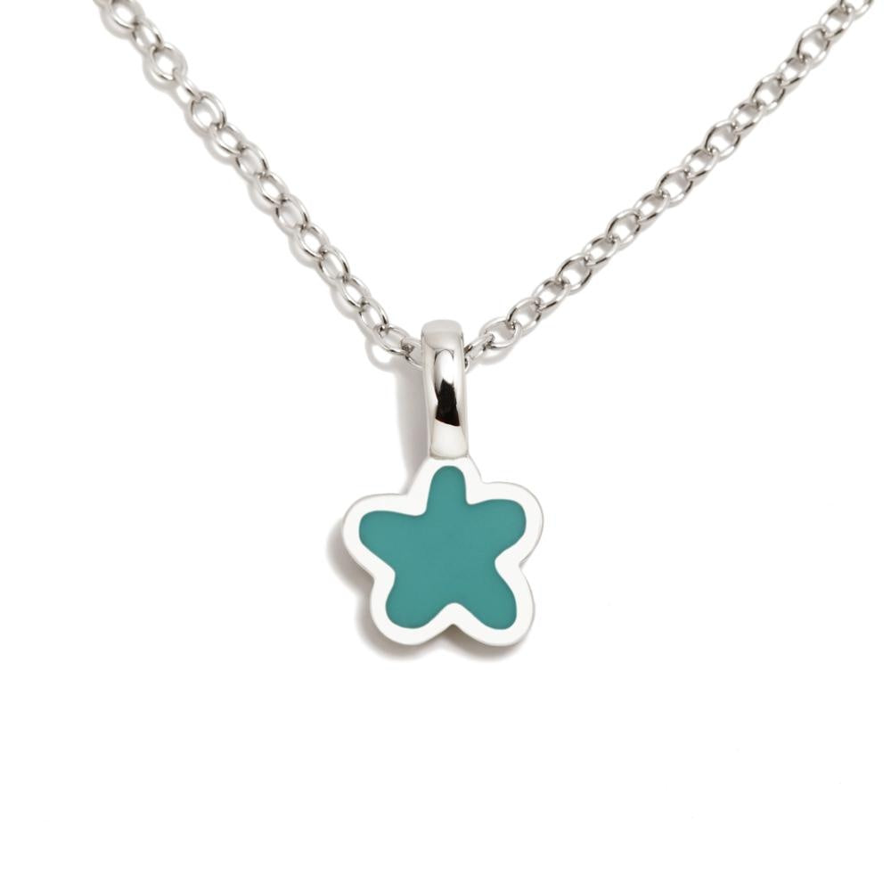 COLLAR FLOR TURQUESA