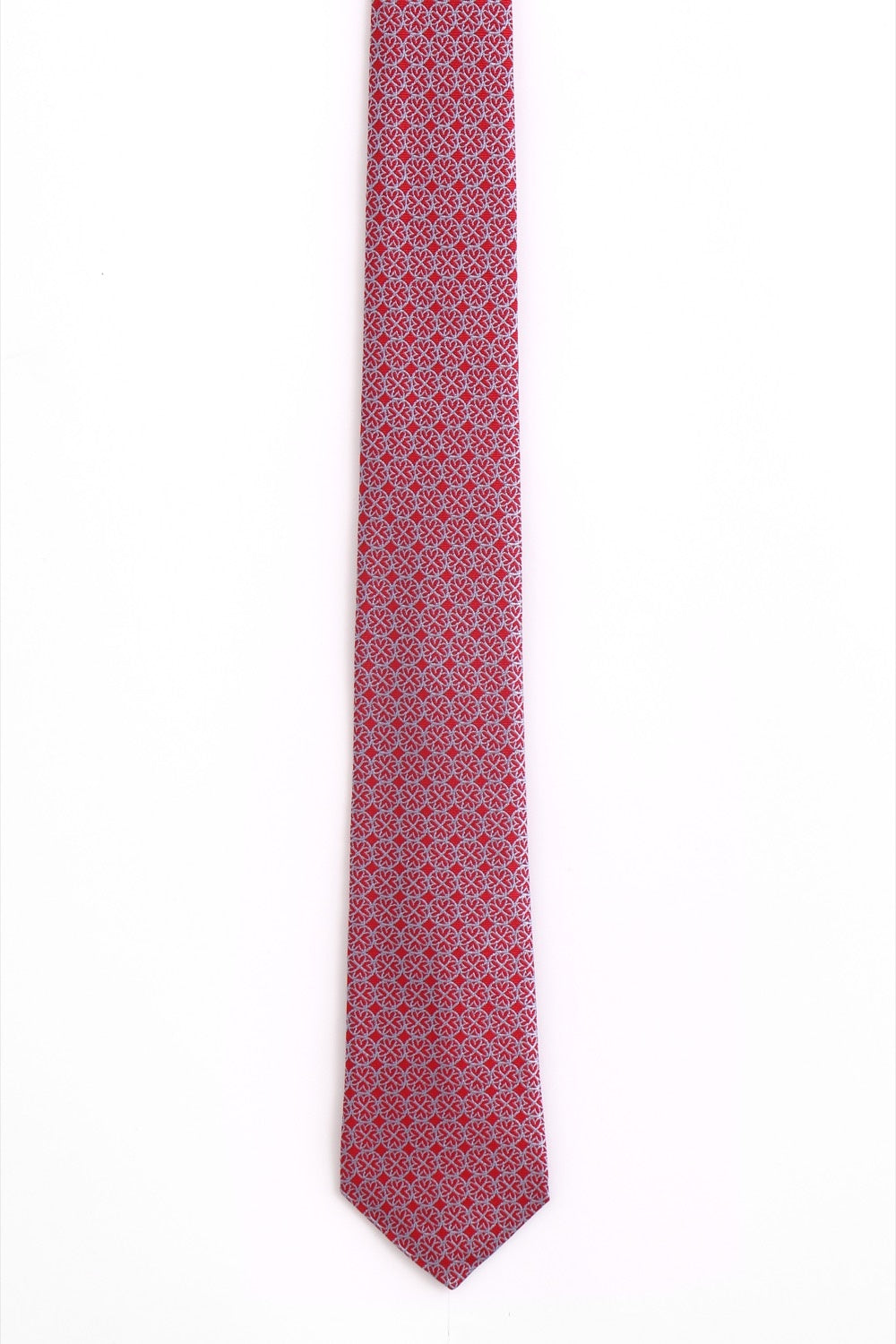 CORBATA SEDA ROJA ESTRECHA