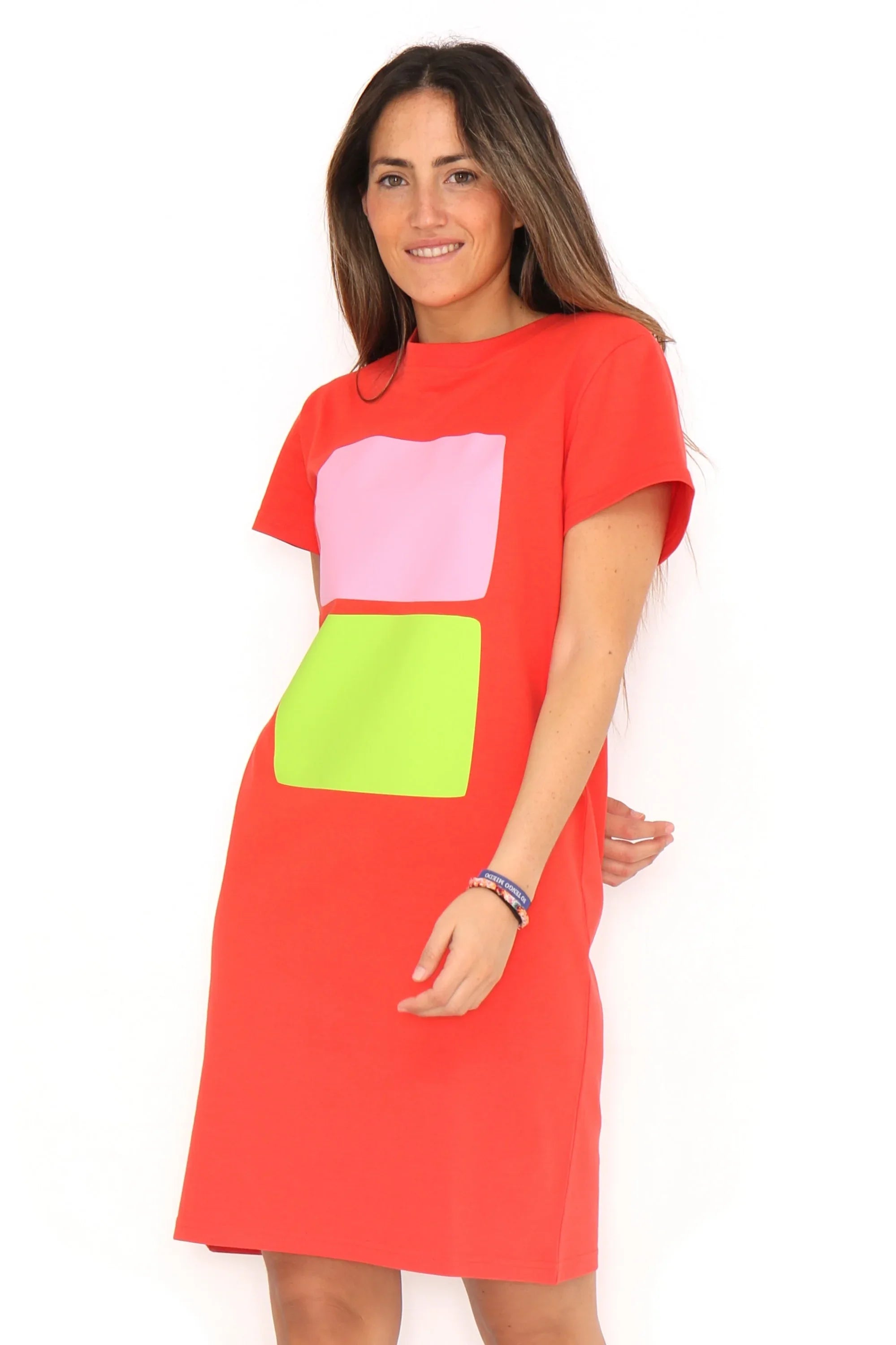 VESTIDO ROJO 2 CUADROS - Agatha Ruiz de la Prada