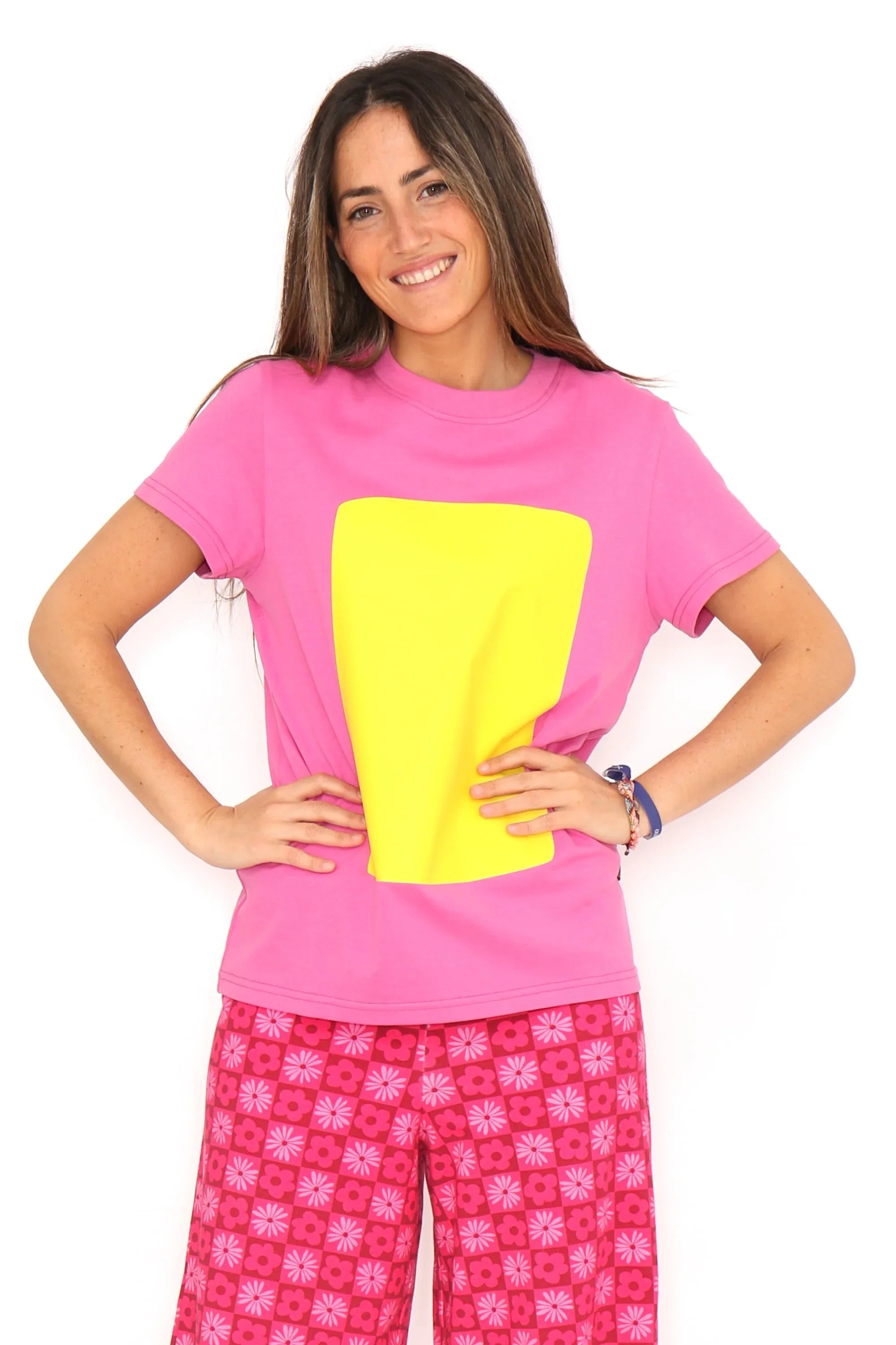 CAMISETA CUADRO AMARILLO - Agatha Ruiz de la Prada