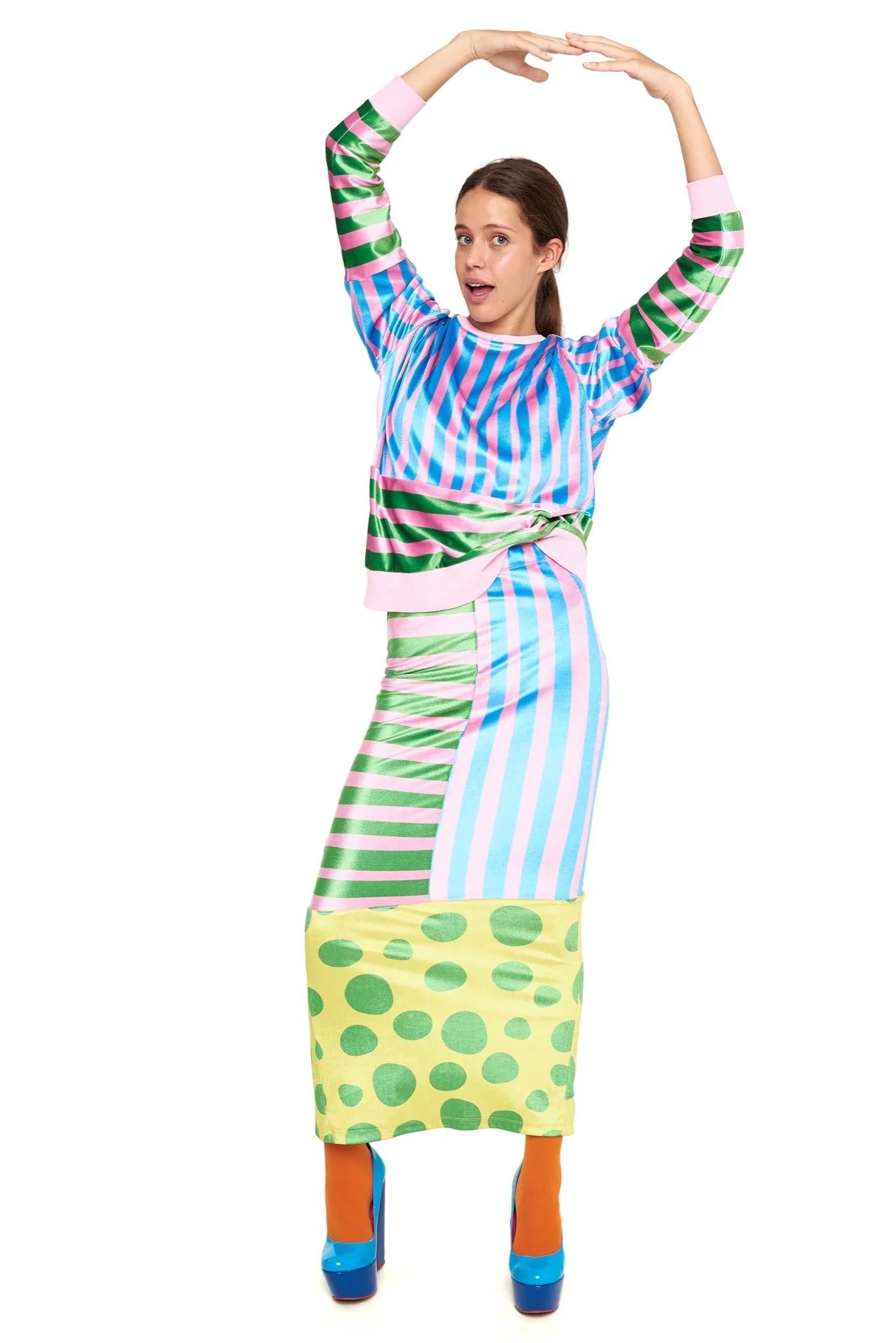 FALDA LARGA TOPOS/RAYAS - Agatha Ruiz de la Prada