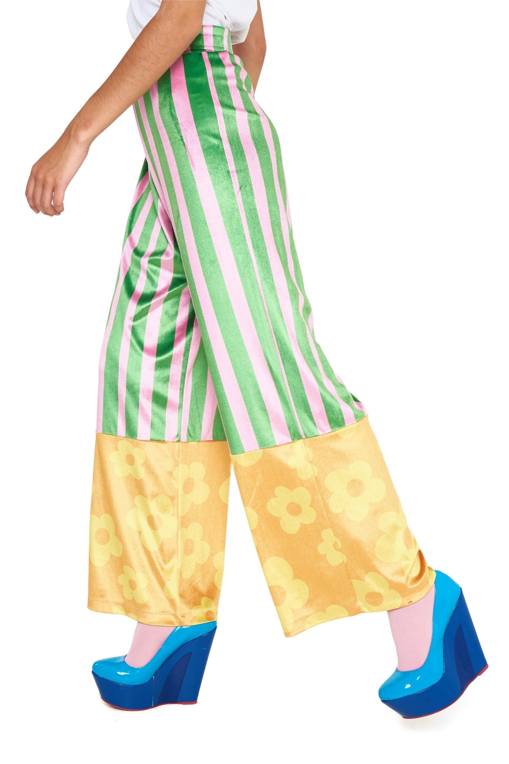 PANTALON RAYAS/FLORES