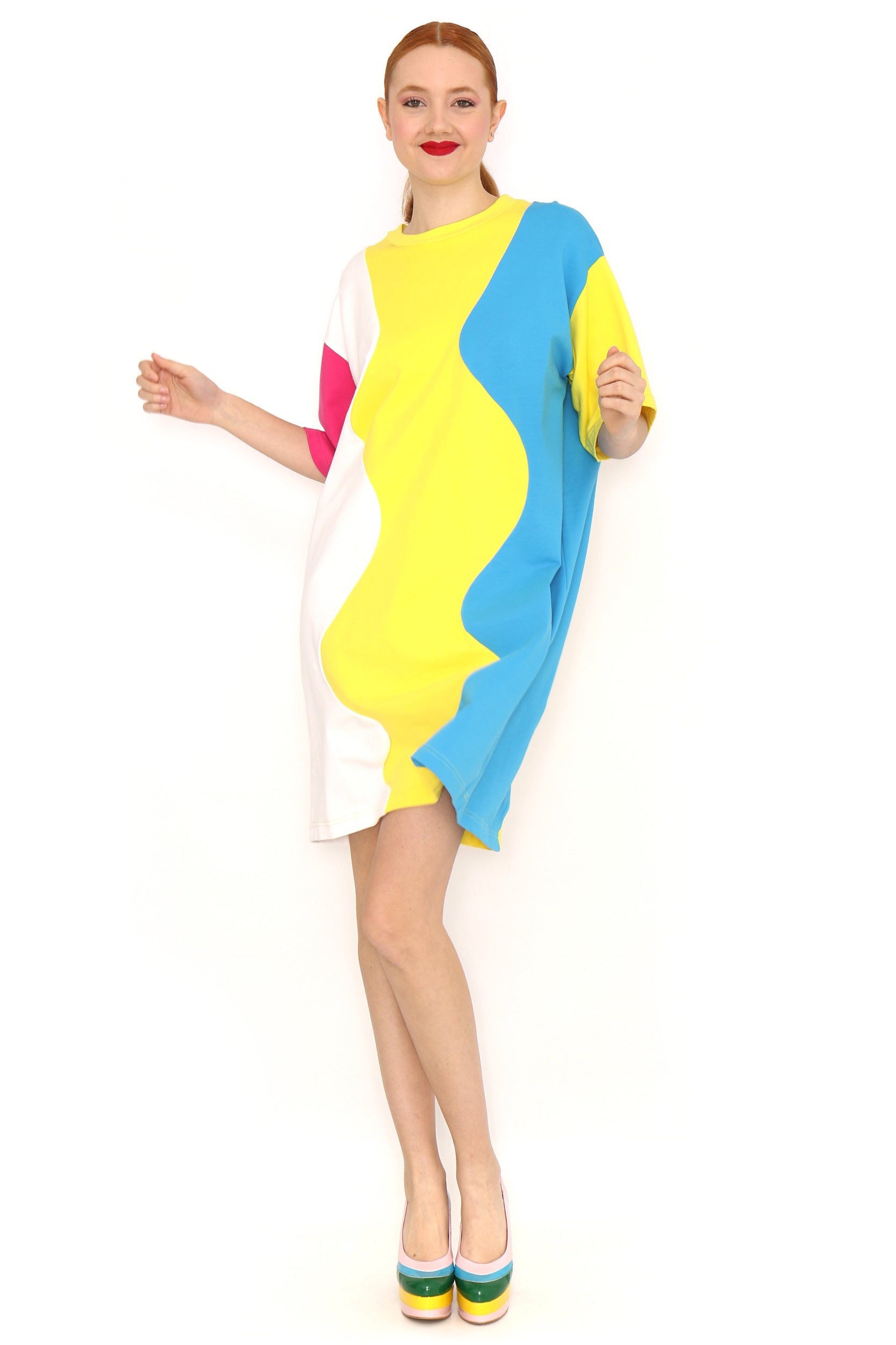 VESTIDO ONDAS COLORES