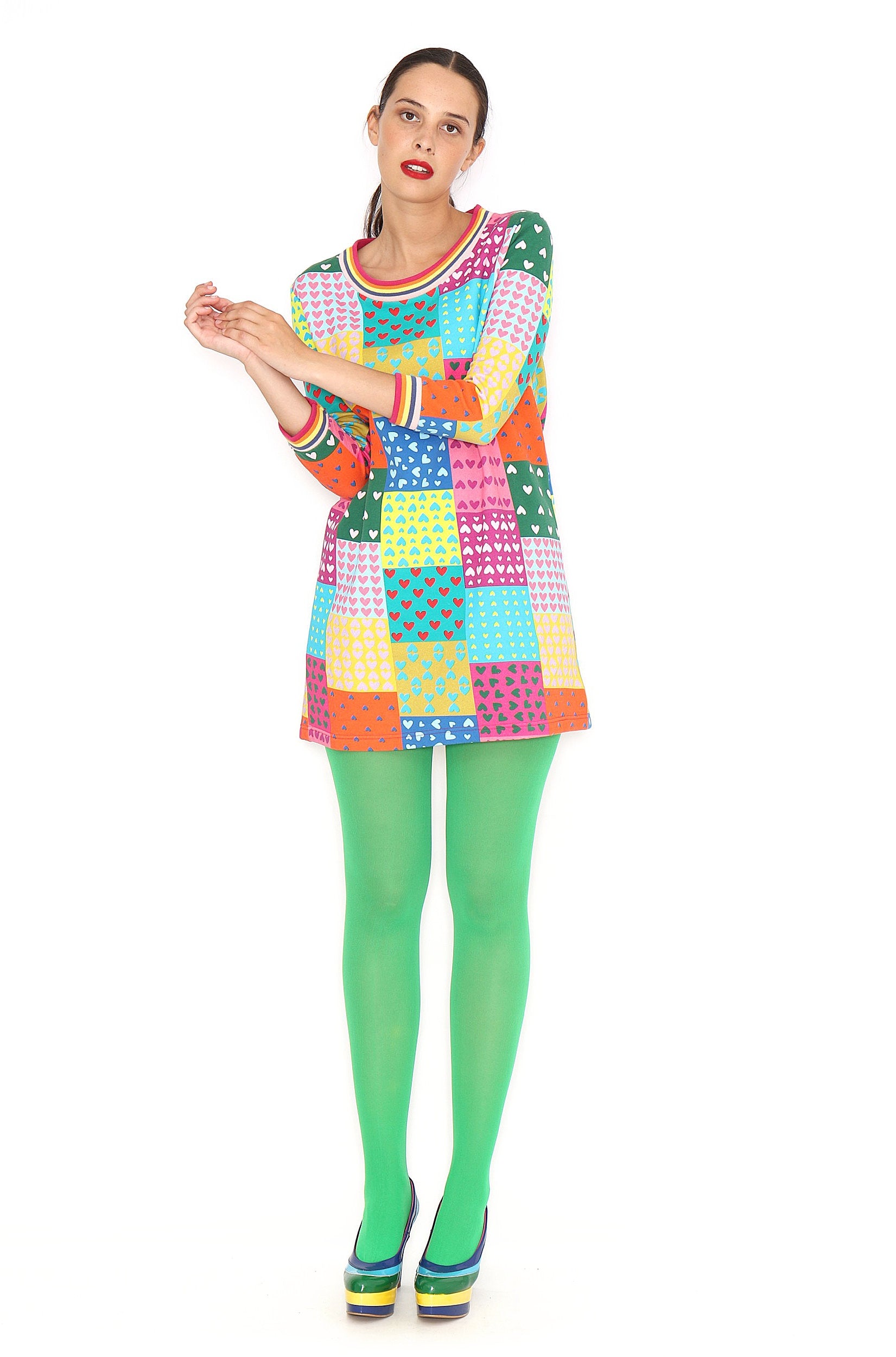 VESTIDO MUTICOLOR PATCHWORK