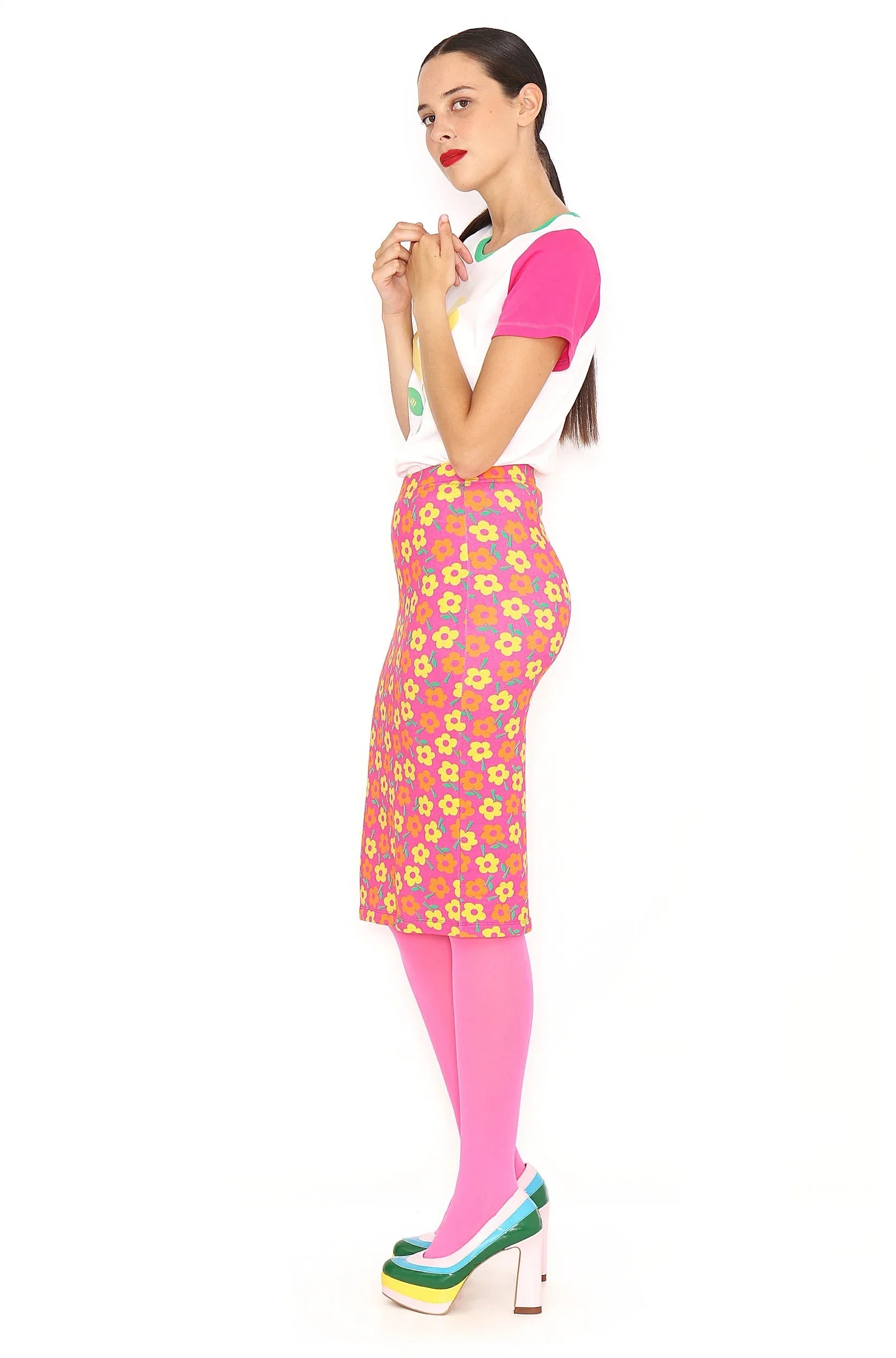 FALDA LAPIZ FLORES - Agatha Ruiz de la Prada