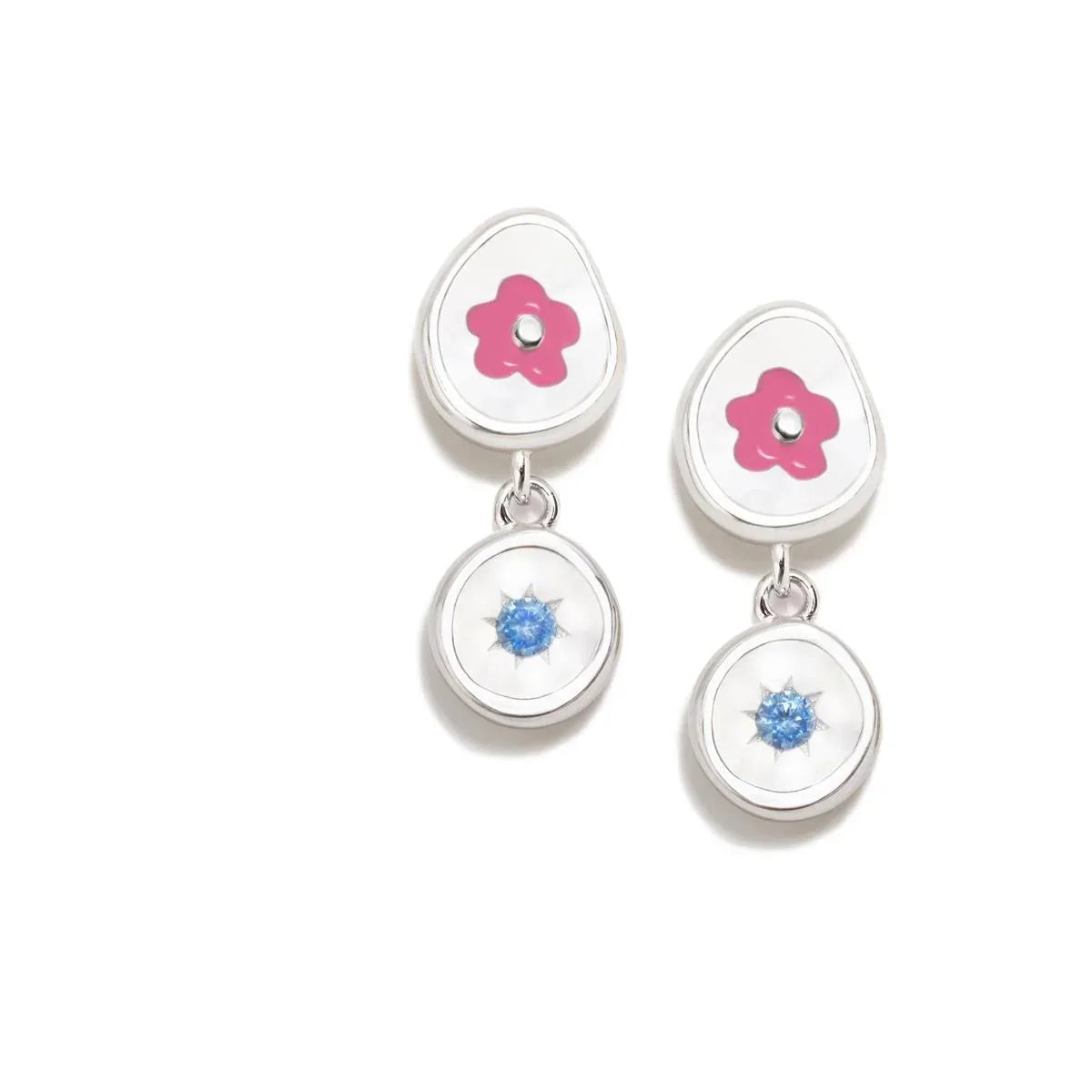 PENDIENTE DOBLE DIDO FLOR - Agatha Ruiz de la Prada