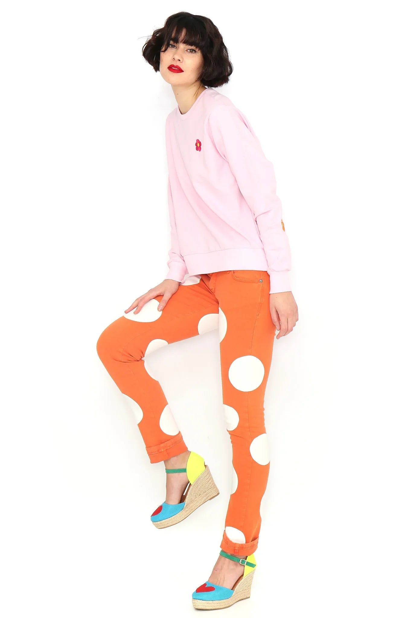 SUDADERA BASICA ROSA - Agatha Ruiz de la Prada