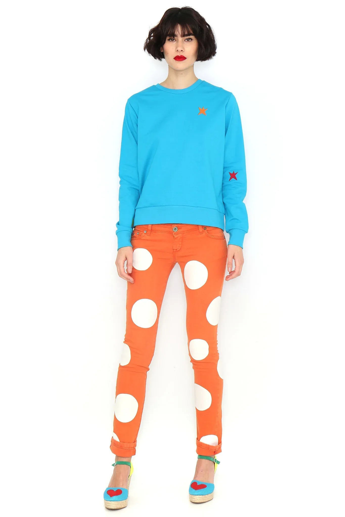 SUDADERA BASICA TURQUESA - Agatha Ruiz de la Prada