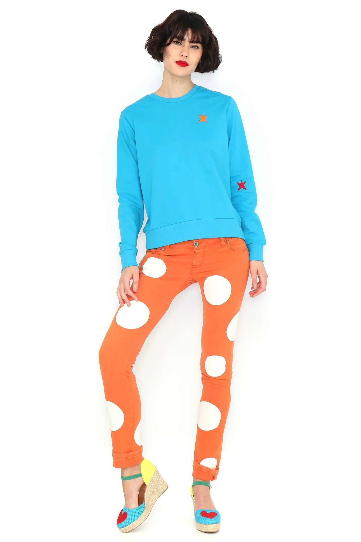 SUDADERA BASICA TURQUESA - Agatha Ruiz de la Prada