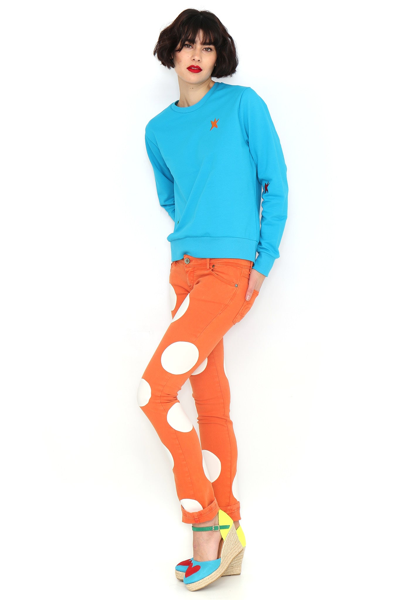 SUDADERA BASICA TURQUESA