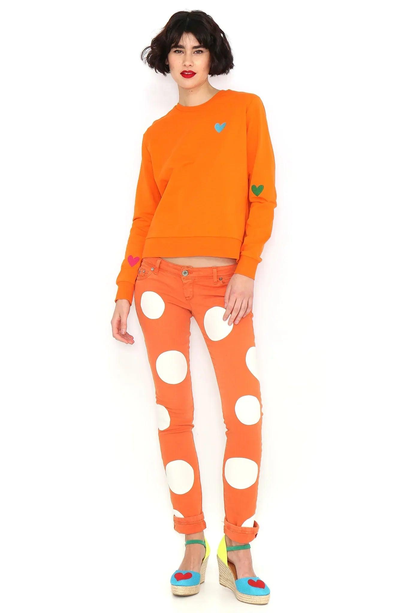 SUDADERA BASICA NARANJA - Agatha Ruiz de la Prada