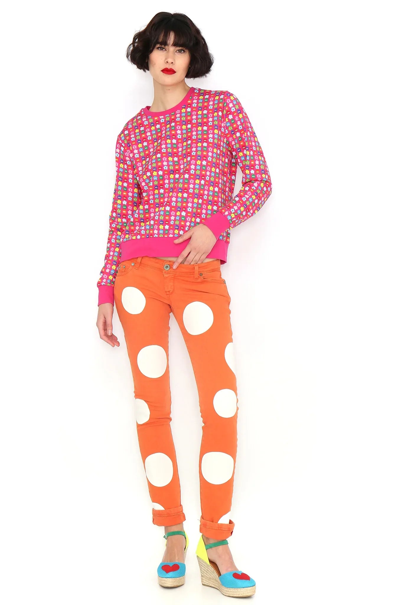 SUDADERA ESTAMPADA FUCSIA - Agatha Ruiz de la Prada