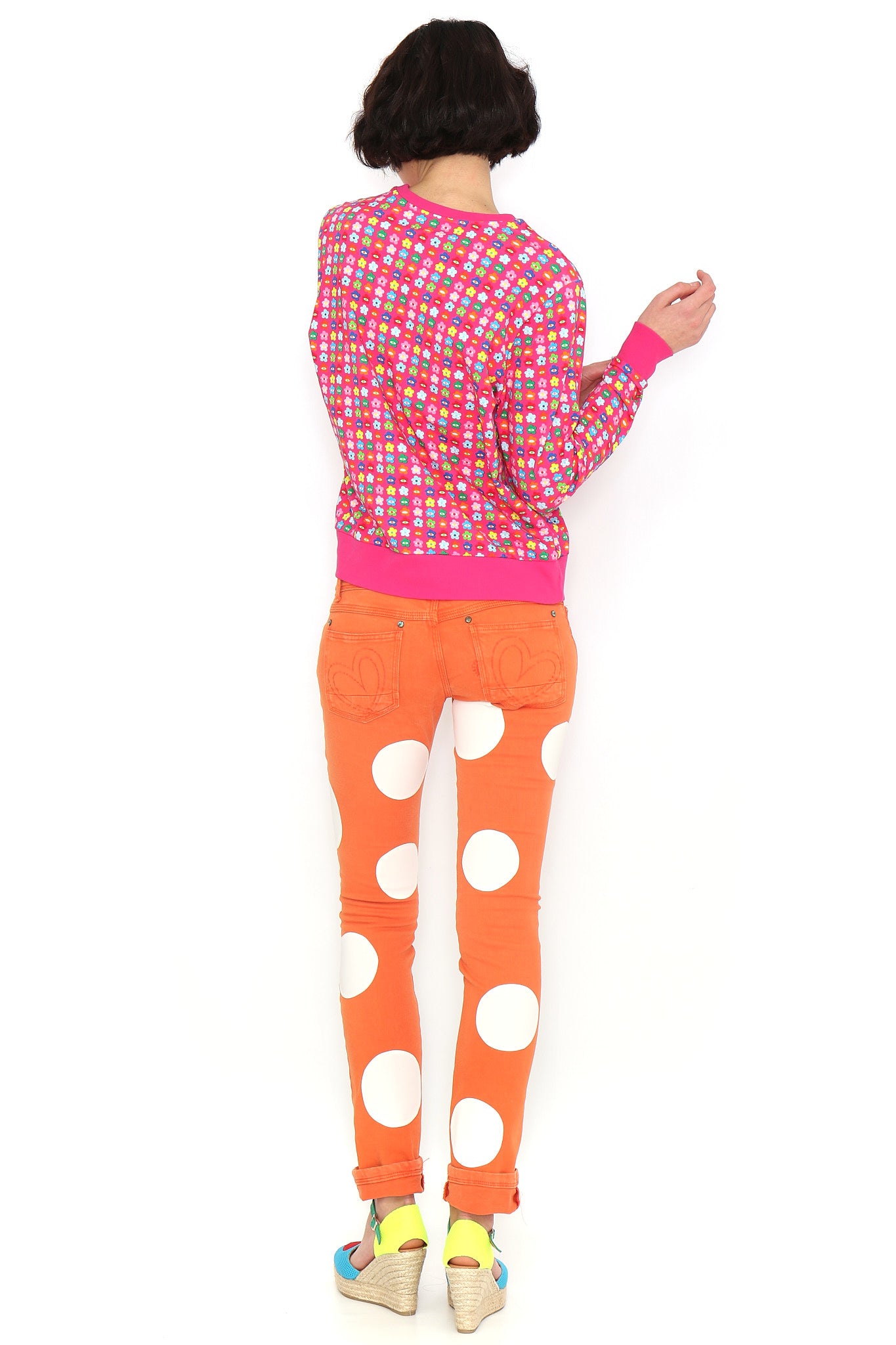 SUDADERA ESTAMPADA FUCSIA