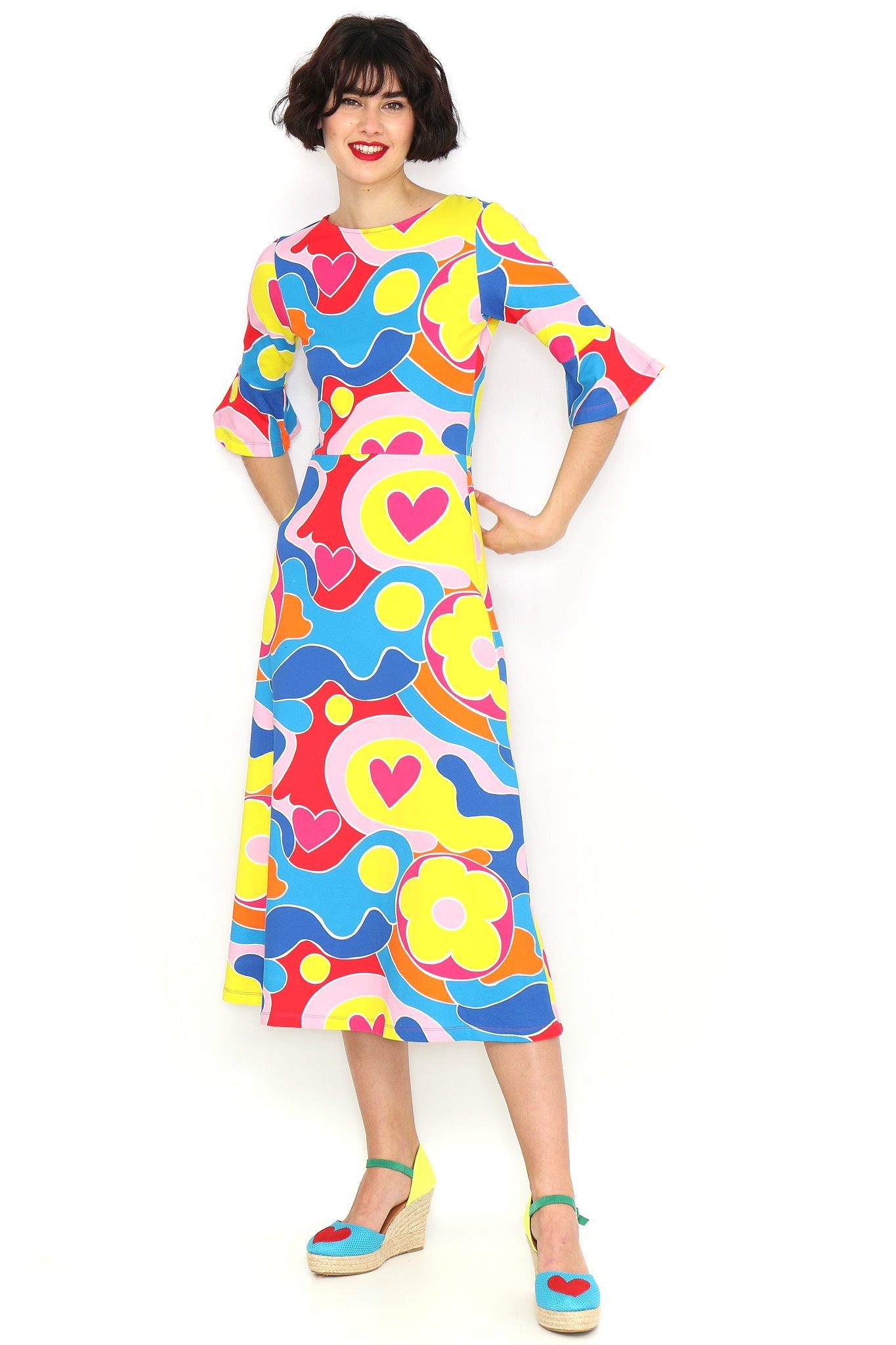 VESTIDO ESTAMPADO MULTICOLOR - Agatha Ruiz de la Prada