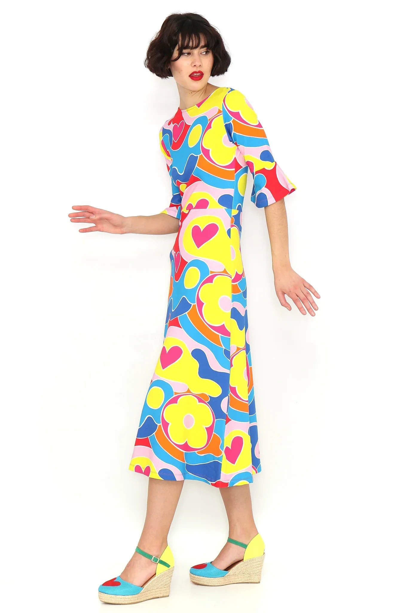 VESTIDO ESTAMPADO MULTICOLOR - Agatha Ruiz de la Prada