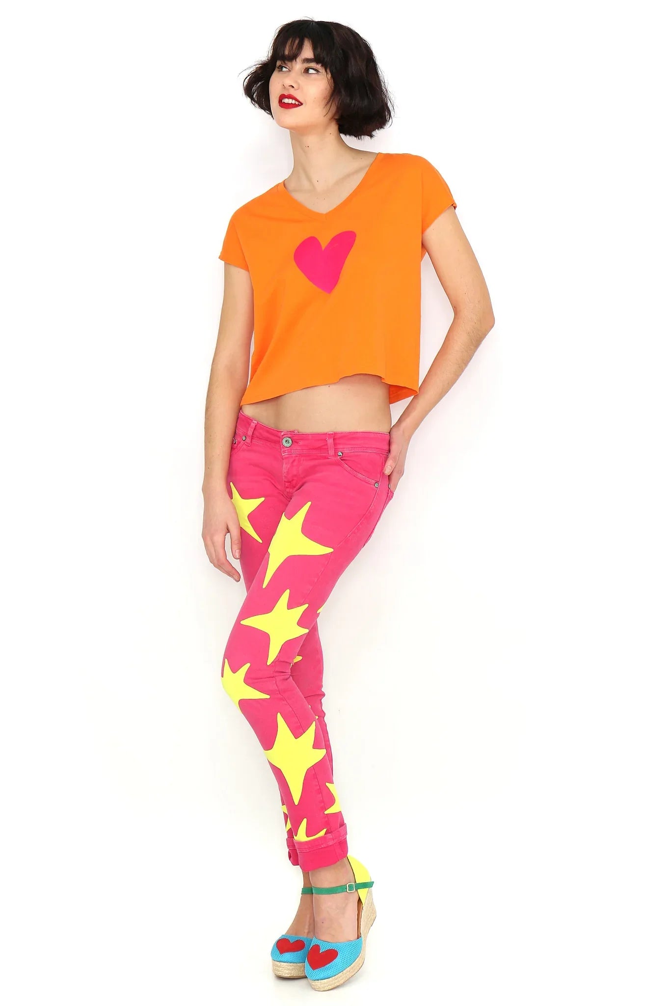 CAMISETA CORAZON FUCSIA - Agatha Ruiz de la Prada