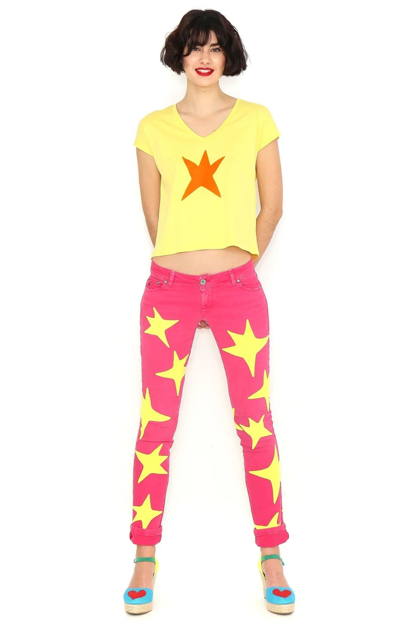 CAMISETA ESTRELLA NARANJA - Agatha Ruiz de la Prada