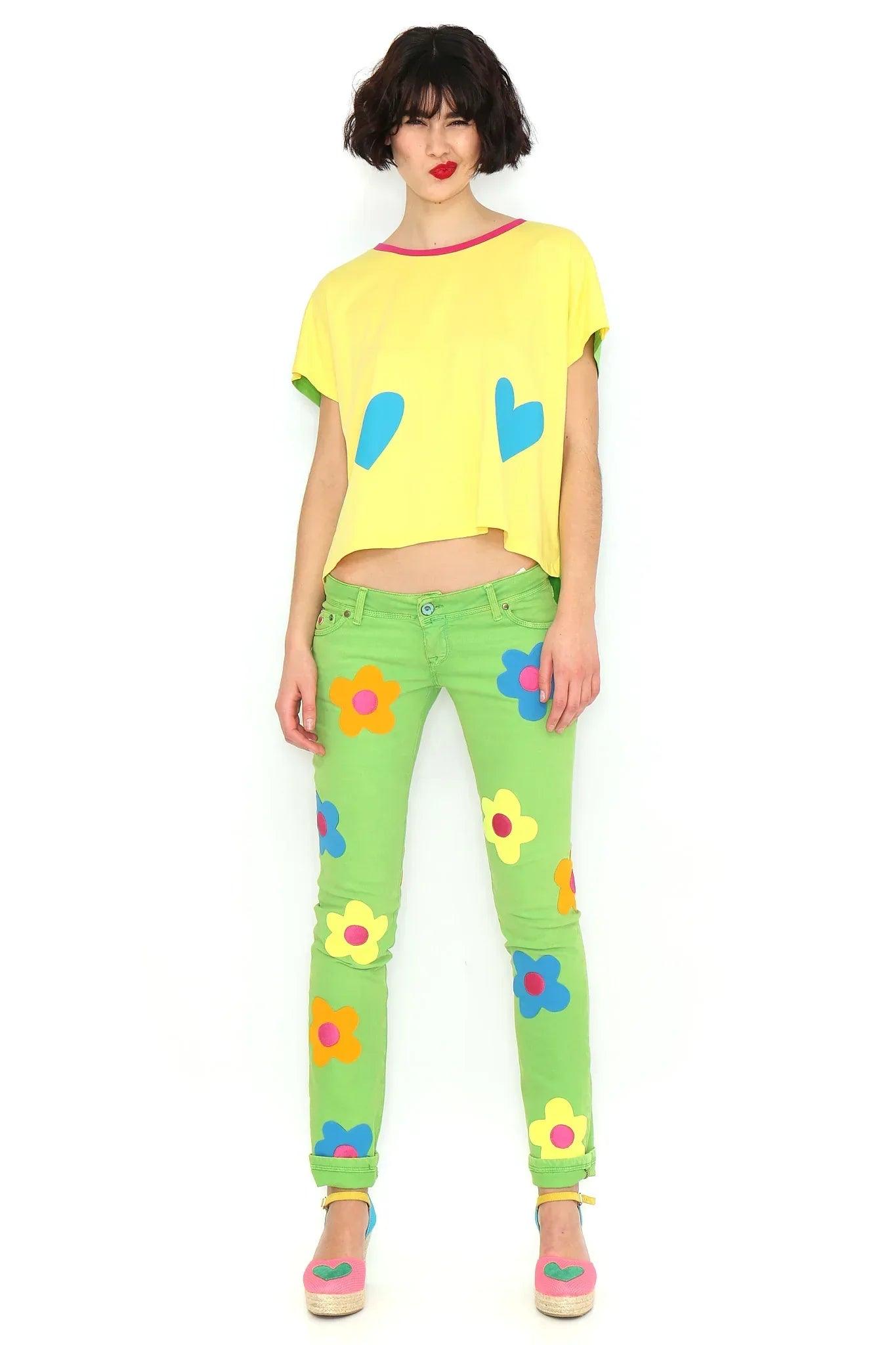 CAMISETA AMARILLA CORAZONES - Agatha Ruiz de la Prada
