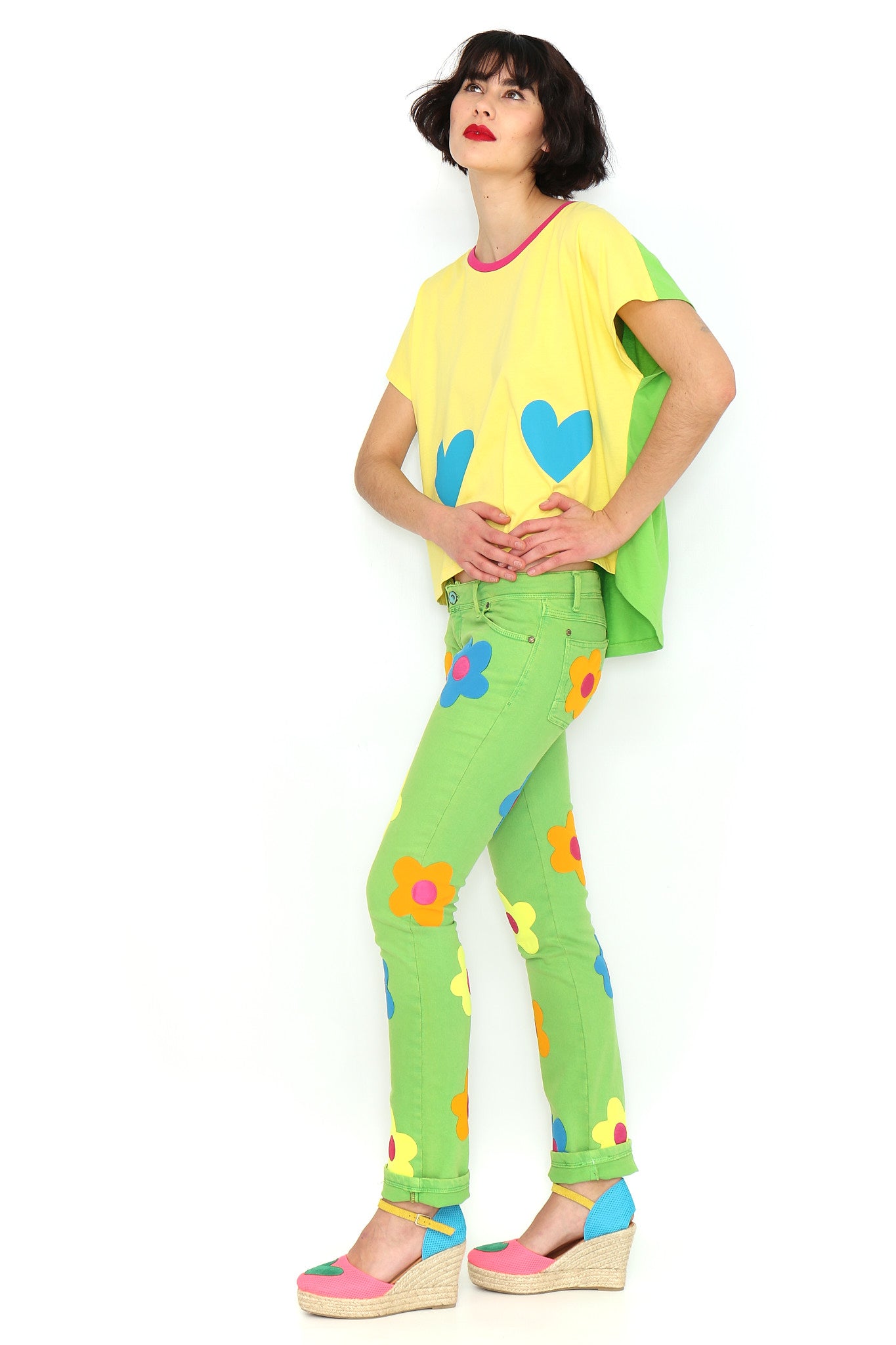 CAMISETA AMARILLA CORAZONES - Agatha Ruiz de la Prada