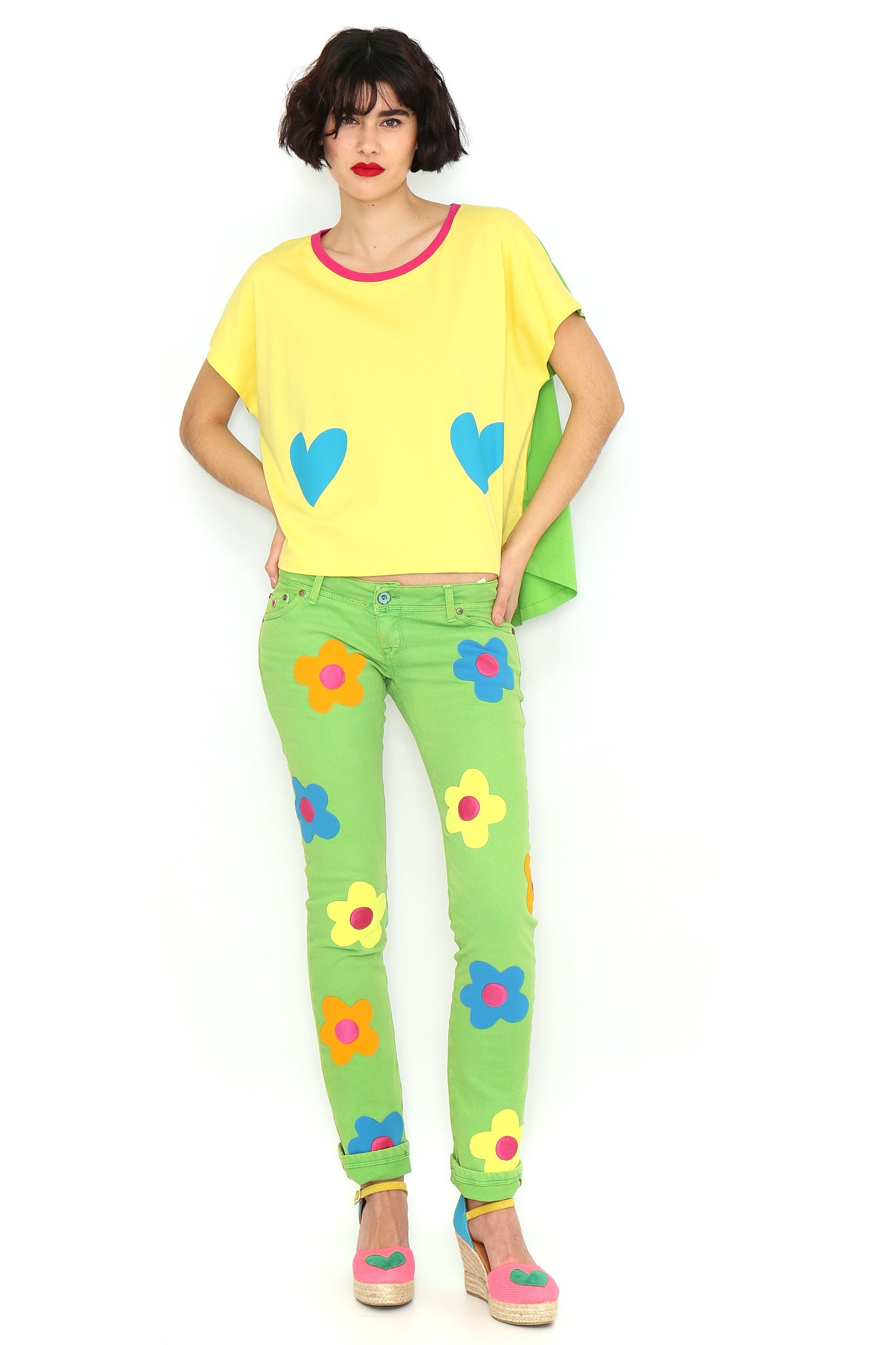 CAMISETA AMARILLA CORAZONES - Agatha Ruiz de la Prada