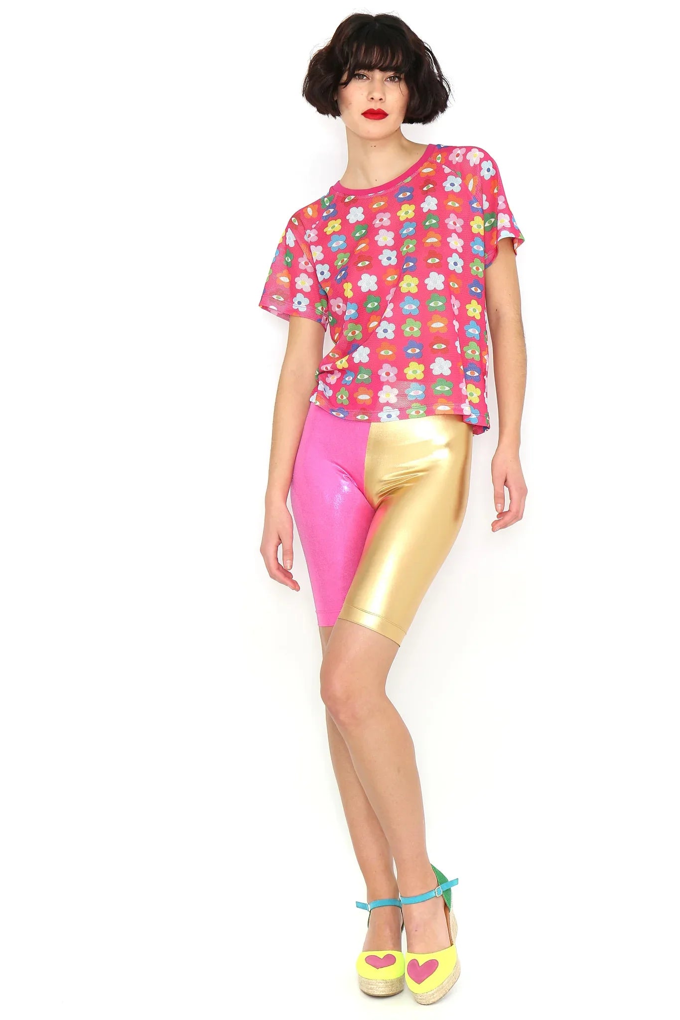 CAMISETA REJILLA FLORES COLORES - Agatha Ruiz de la Prada