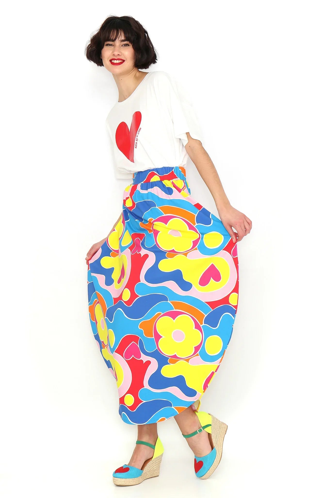 FALDA LARGA CIRCULO MULTICOLOR - Agatha Ruiz de la Prada