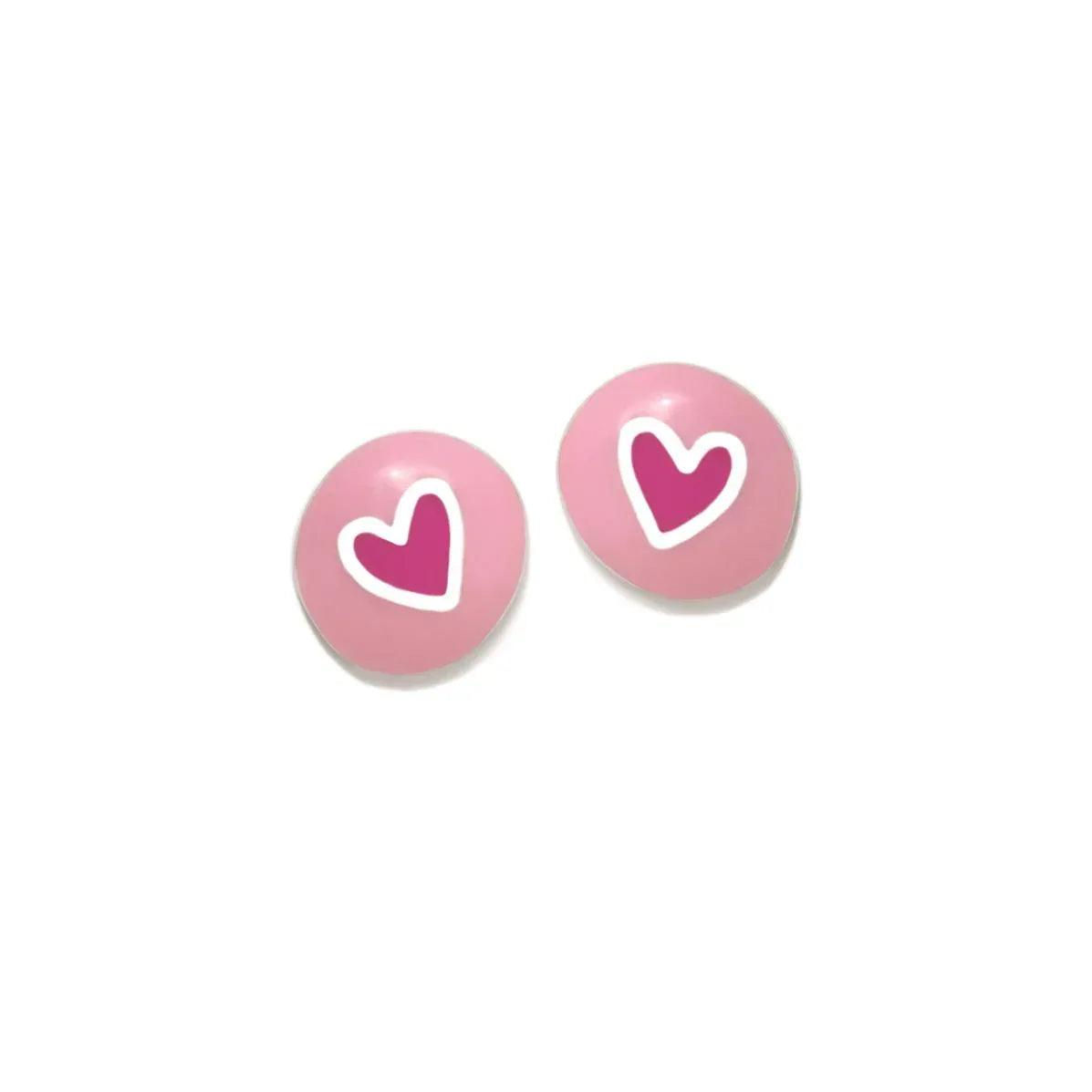 PENDIENTE FUN ROSA CORAZON - Agatha Ruiz de la Prada