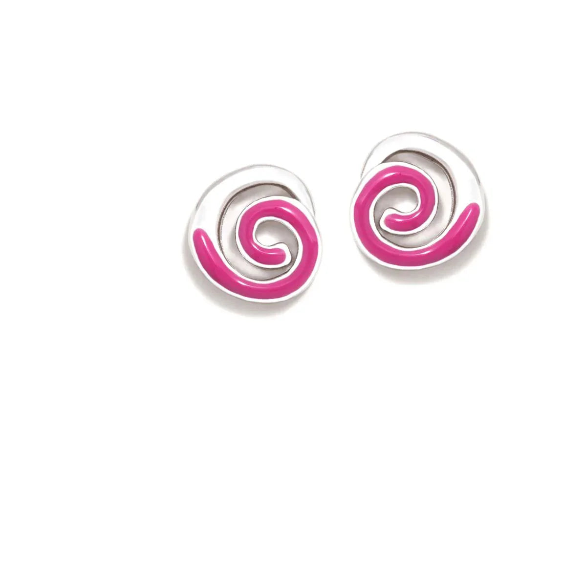 PENDIENTE SPIRAL FUCSIA - Agatha Ruiz de la Prada