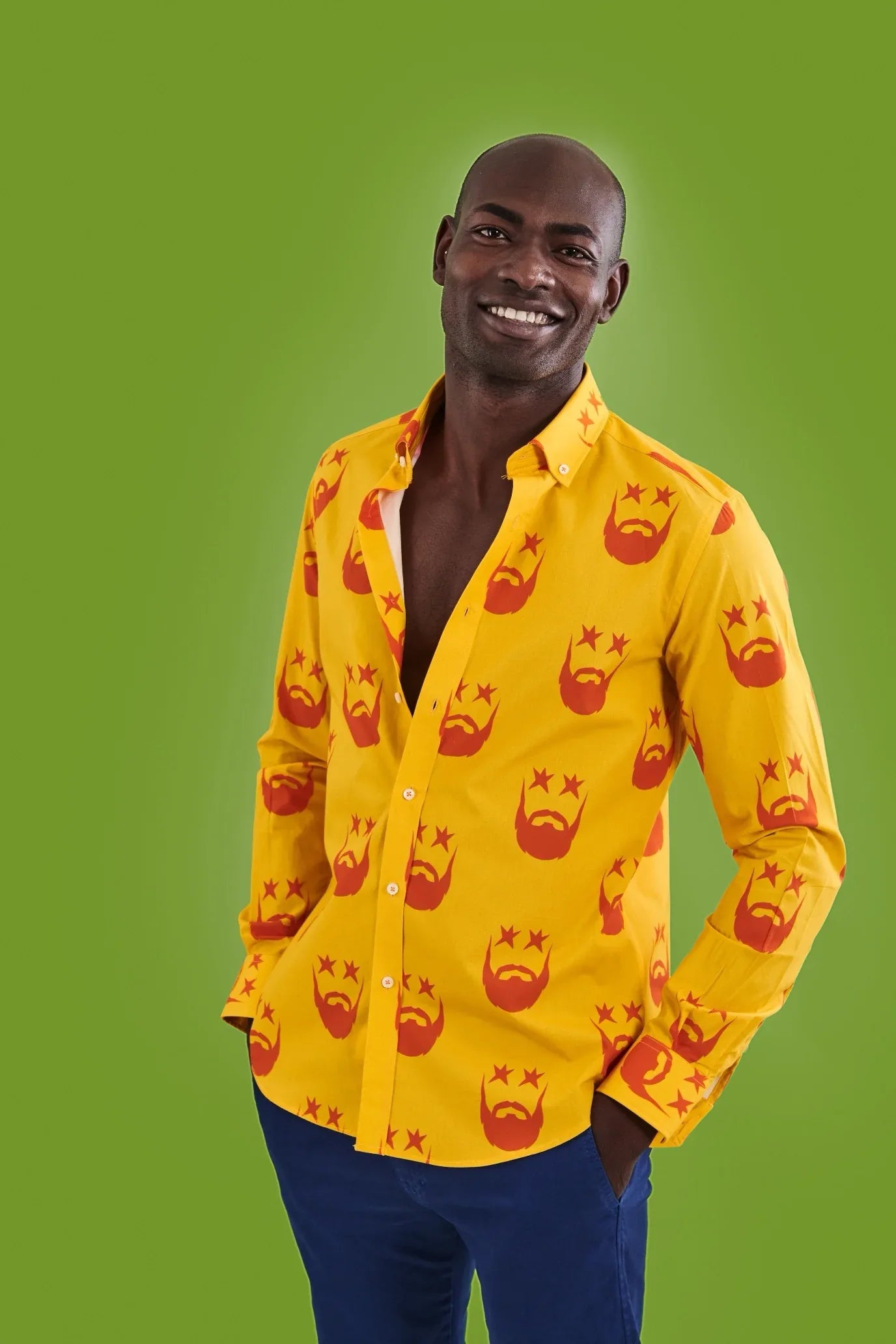 CAMISA HOMBRE AMARILLA BARBAS GR - Agatha Ruiz de la Prada