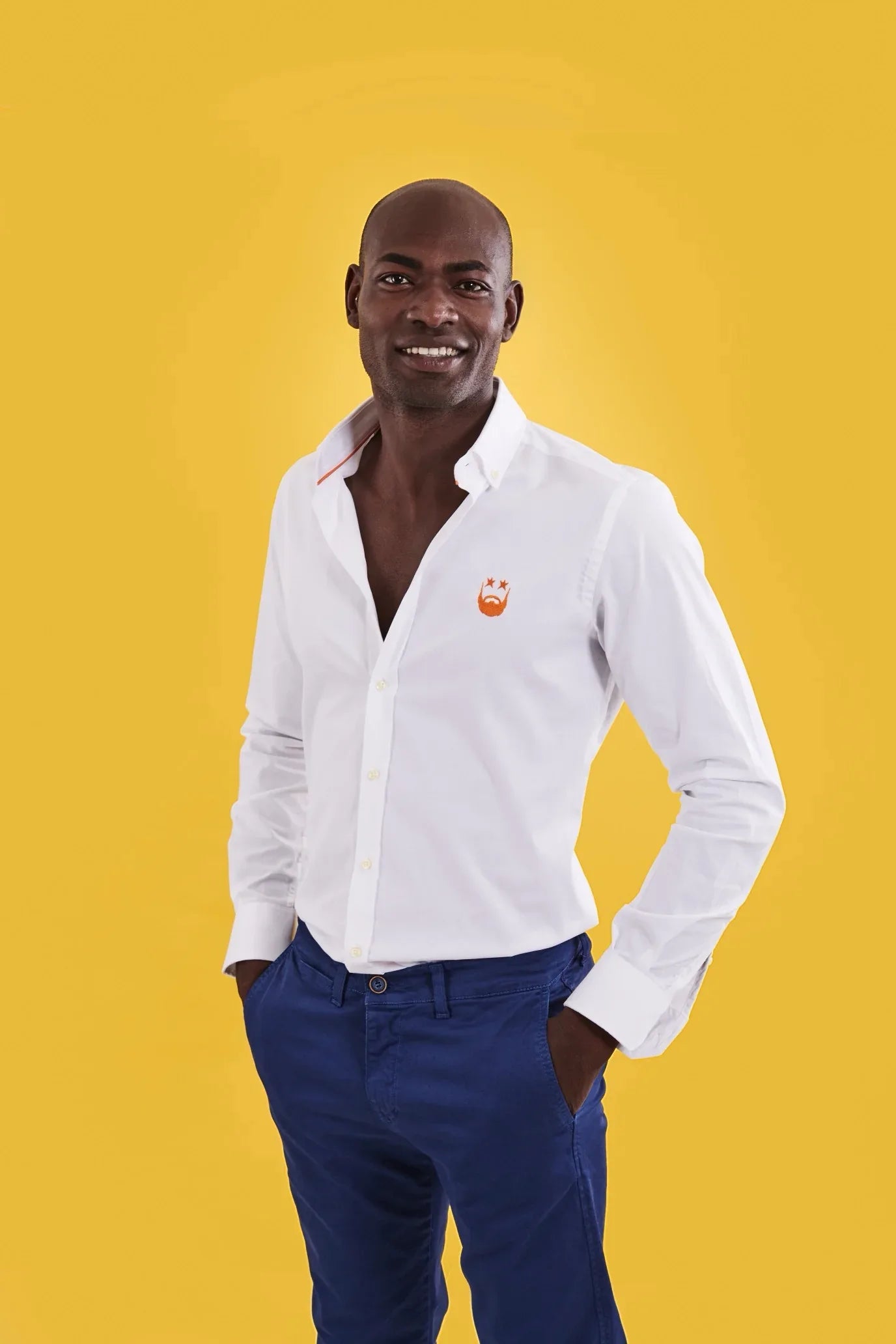 CAMISA HOMBRE BLANCA BARBA NARANJA - Agatha Ruiz de la Prada