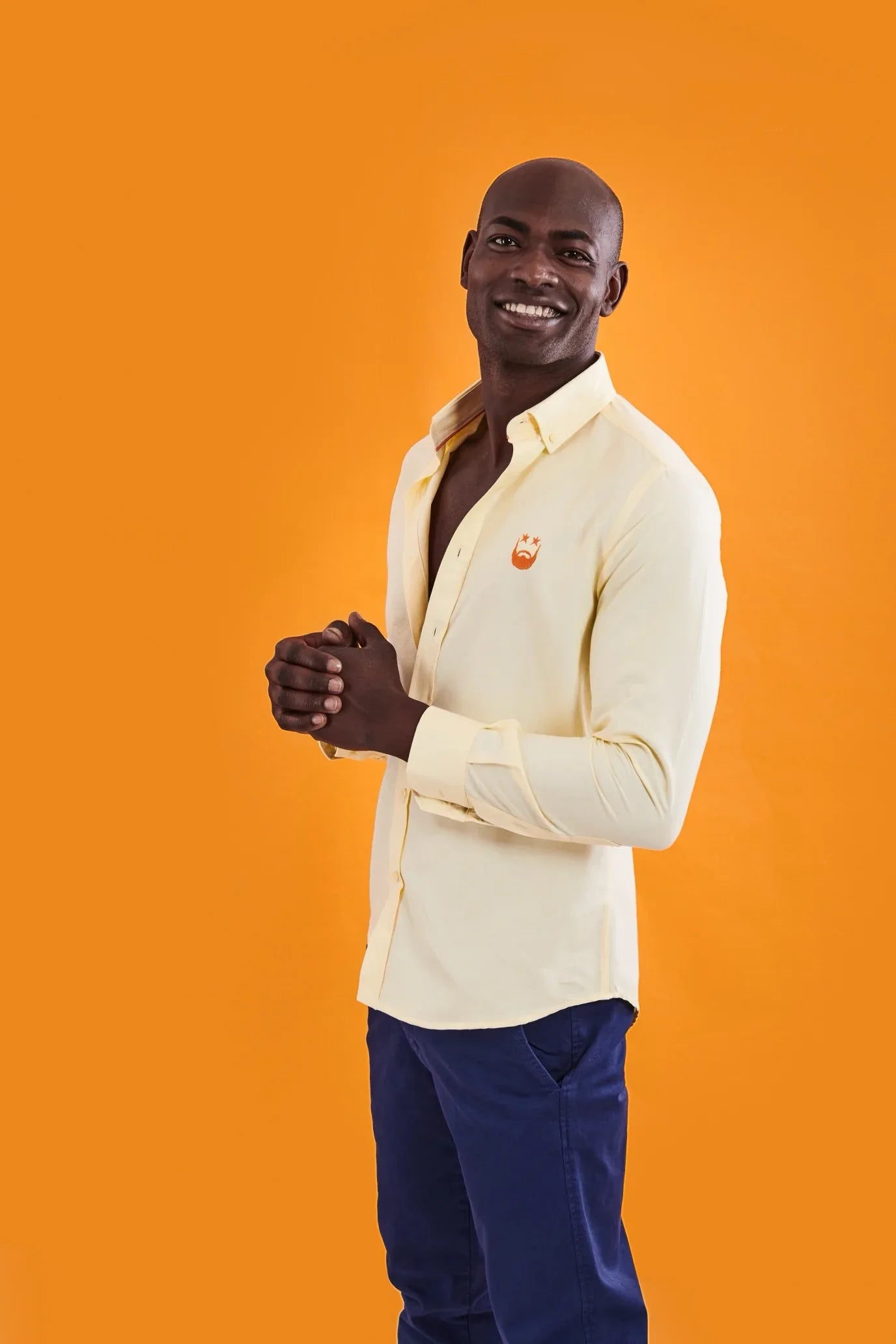 CAMISA HOMBRE AMARILLITA CON BARBA NARANJA - Agatha Ruiz de la Prada