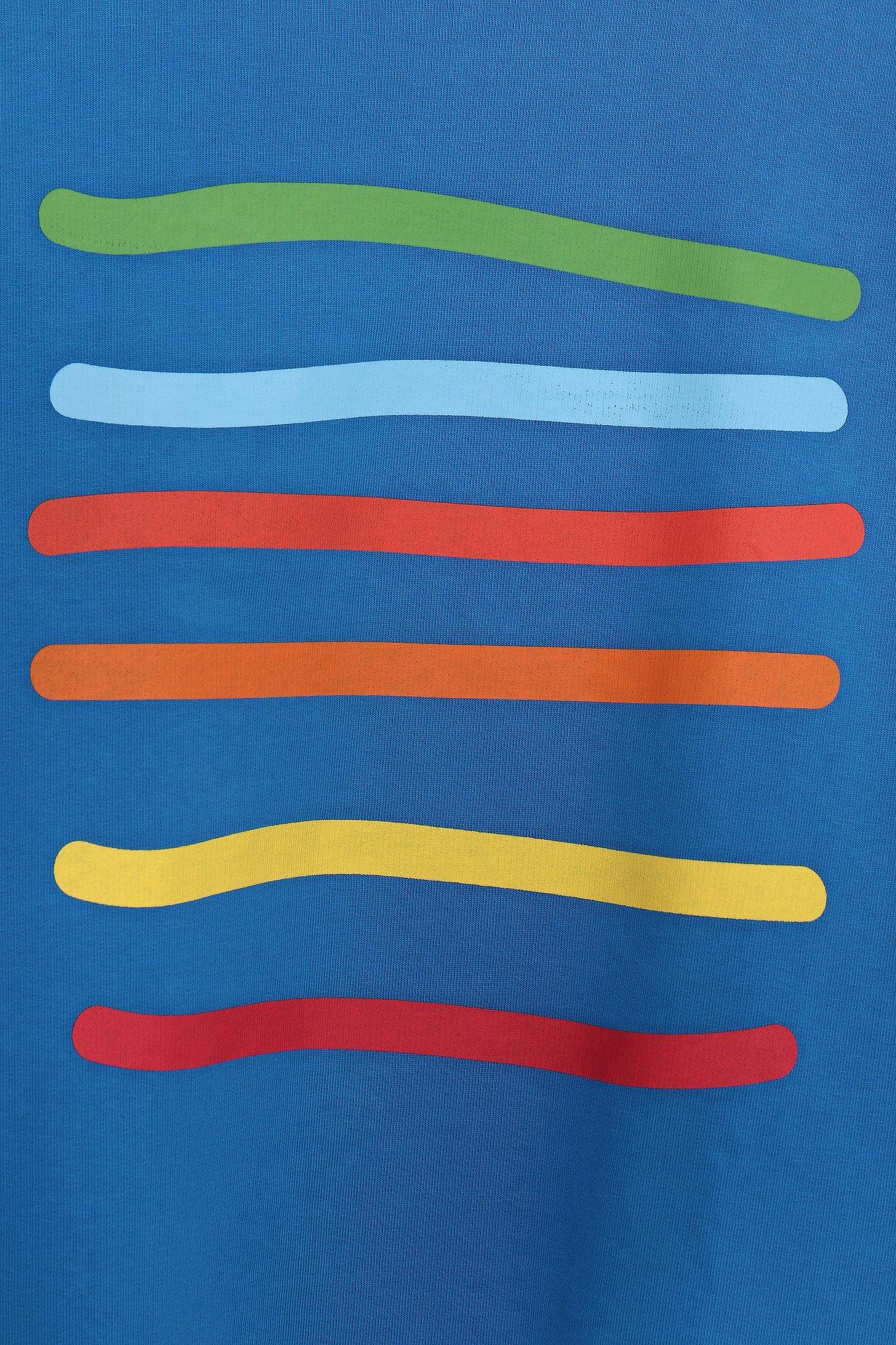 SUDADERA AZUL RAYAS COLORES - Agatha Ruiz de la Prada