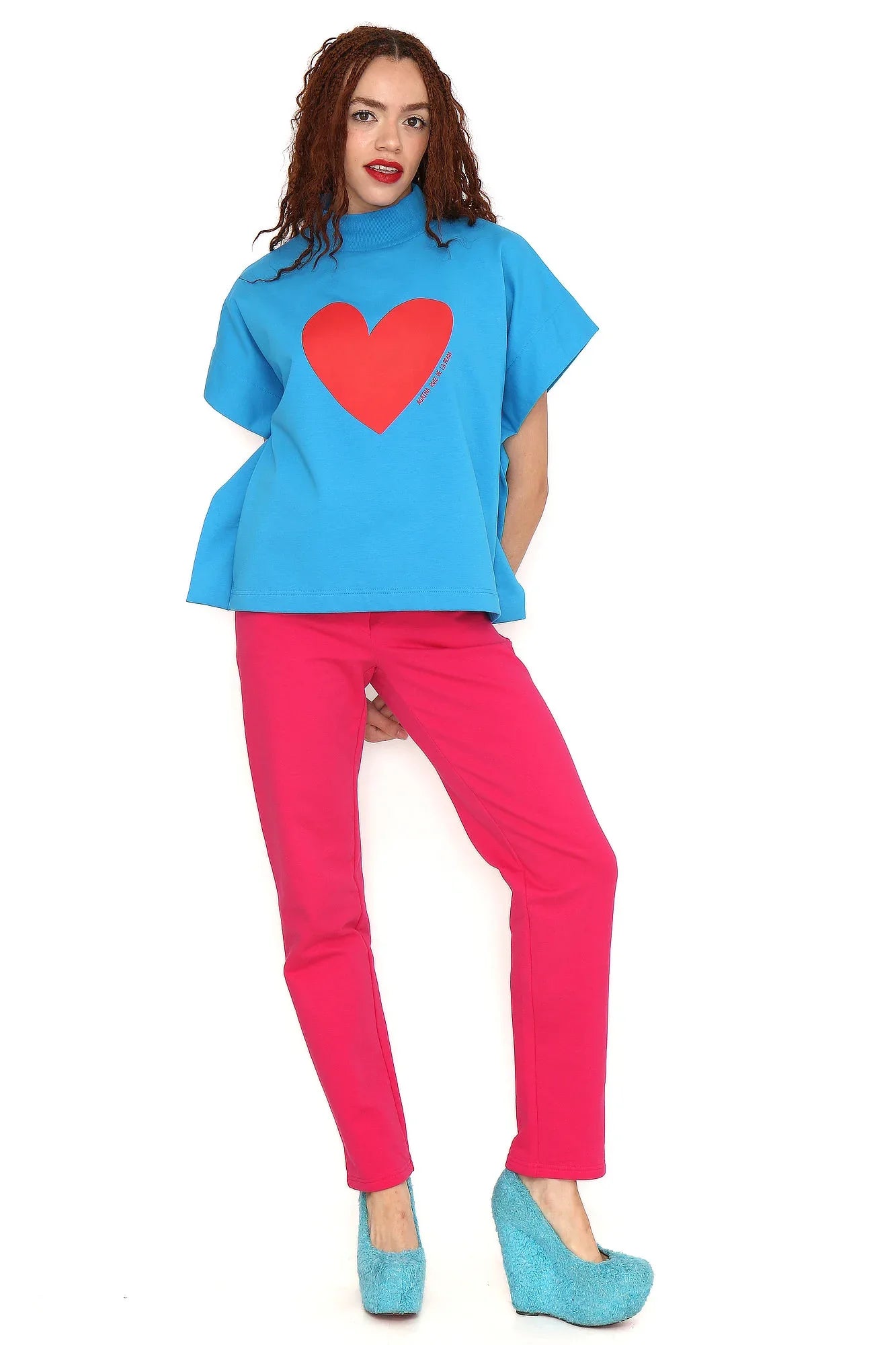PONCHO CORAZON ROJO - Agatha Ruiz de la Prada