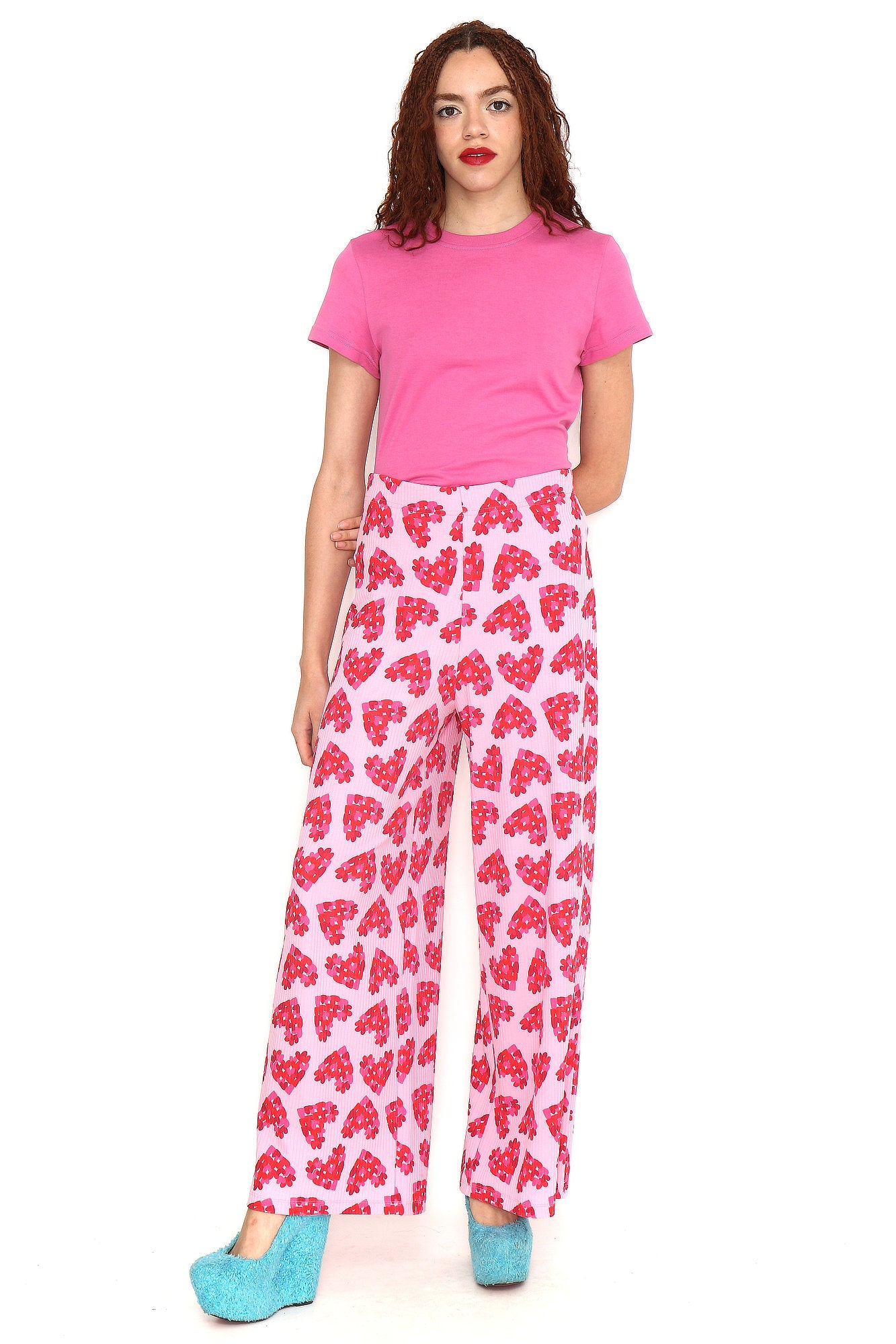PANTALON CANALE CORAZON PETALOS