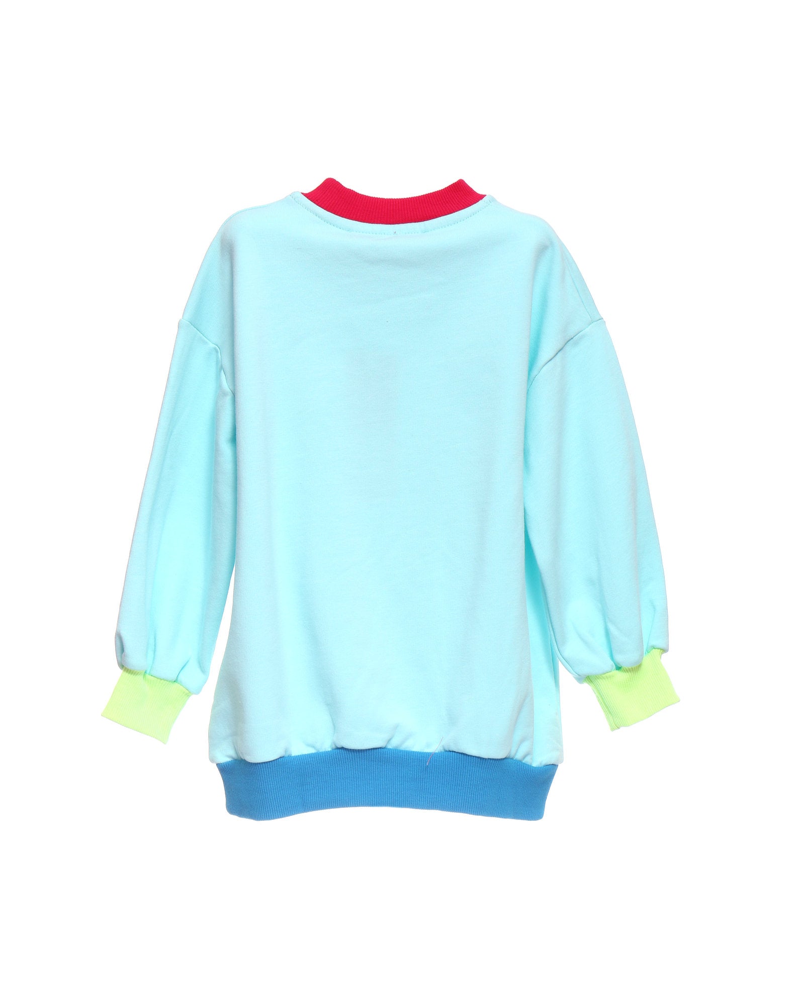 SUDADERA ARCOIRIS CELESTE