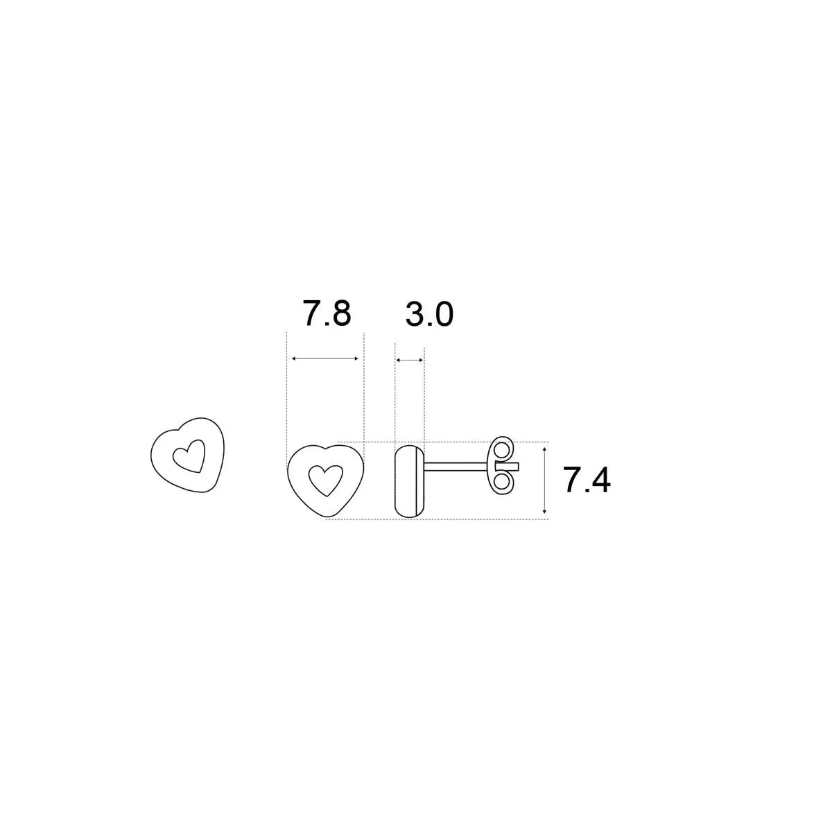 PENDIENTES DONUT CORAZON FUCSIA - Agatha Ruiz de la Prada