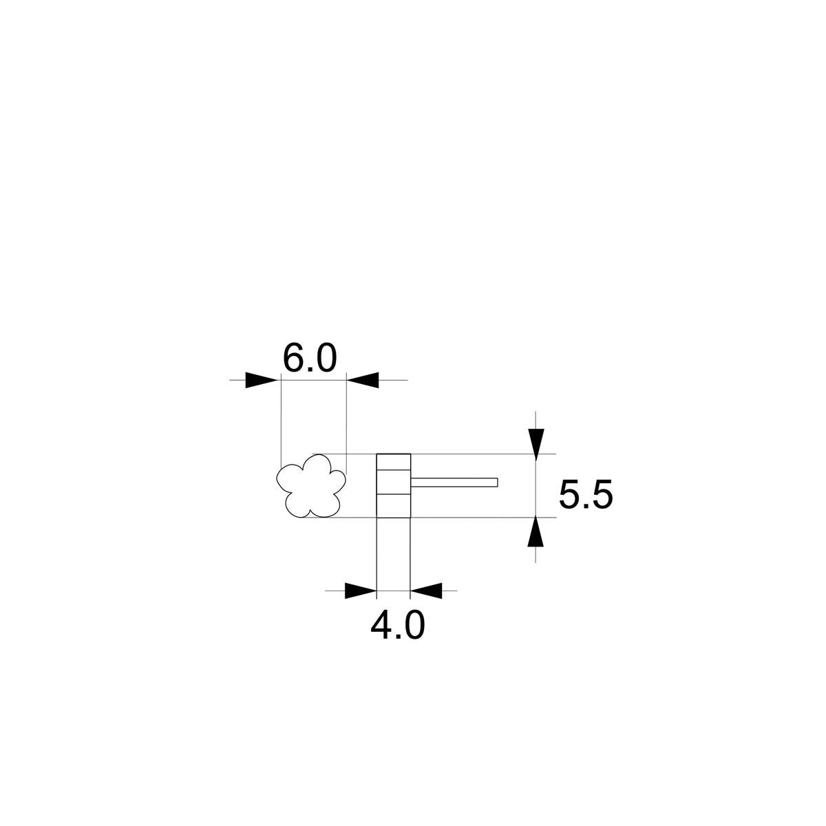 PENDIENTES KILO FLOR AZUL