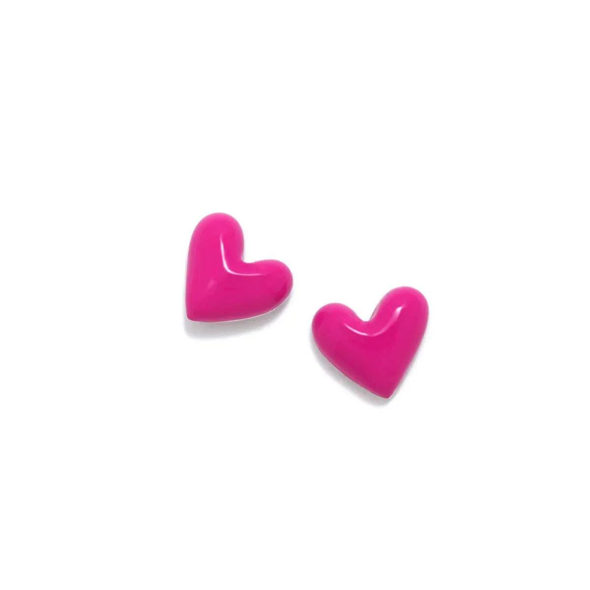 PENDIENTES CHARM CORAZON FUCSIA - Agatha Ruiz de la Prada