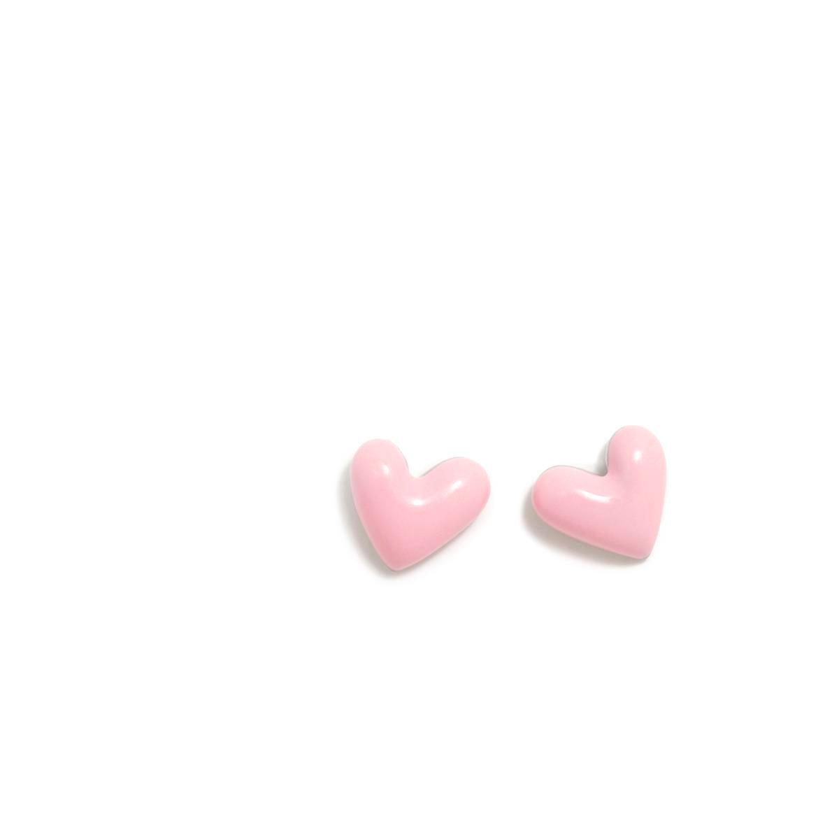 PENDIENTES CHARM CORAZON PEQUE PASTEL