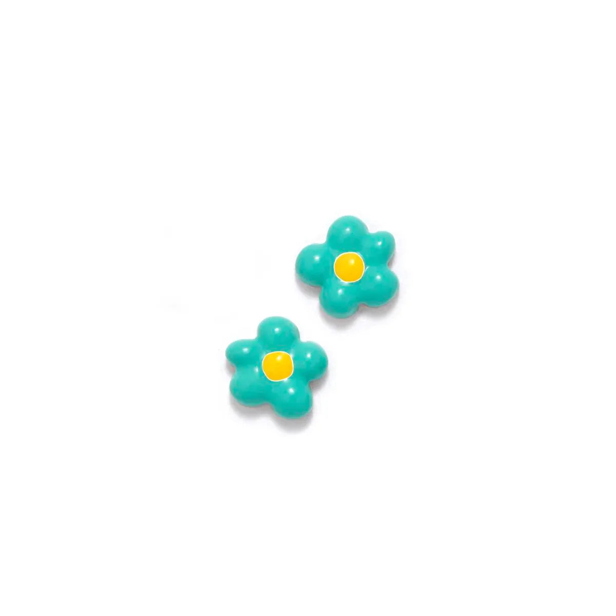 PENDIENTES CHARM FLOR PEQUE TURQUESA - Agatha Ruiz de la Prada