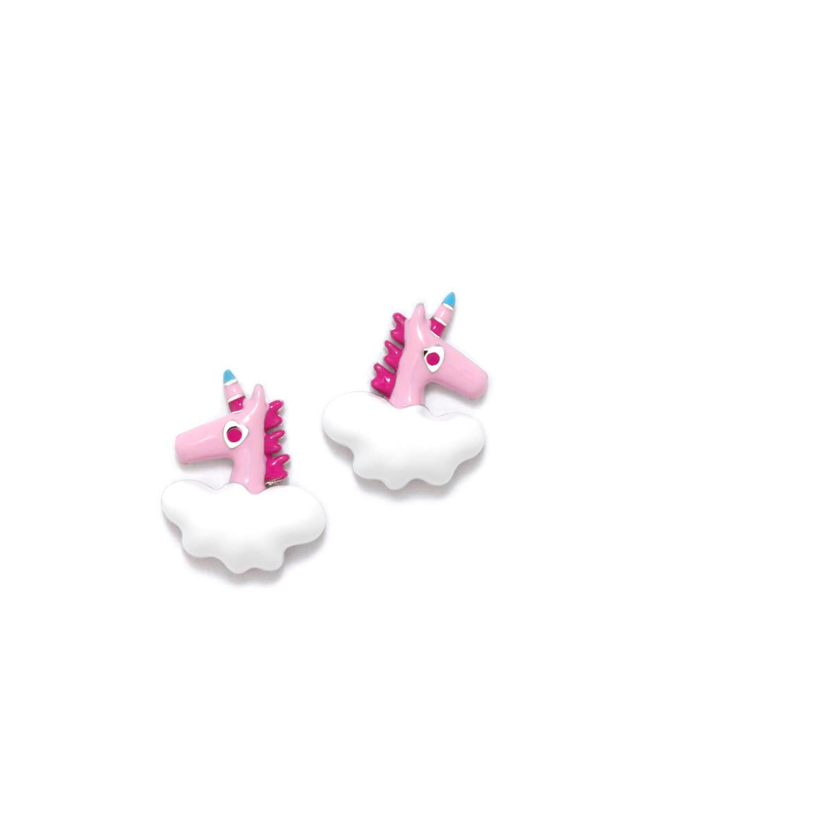 PENDIENTES CHARM UNICORNIO ROSA