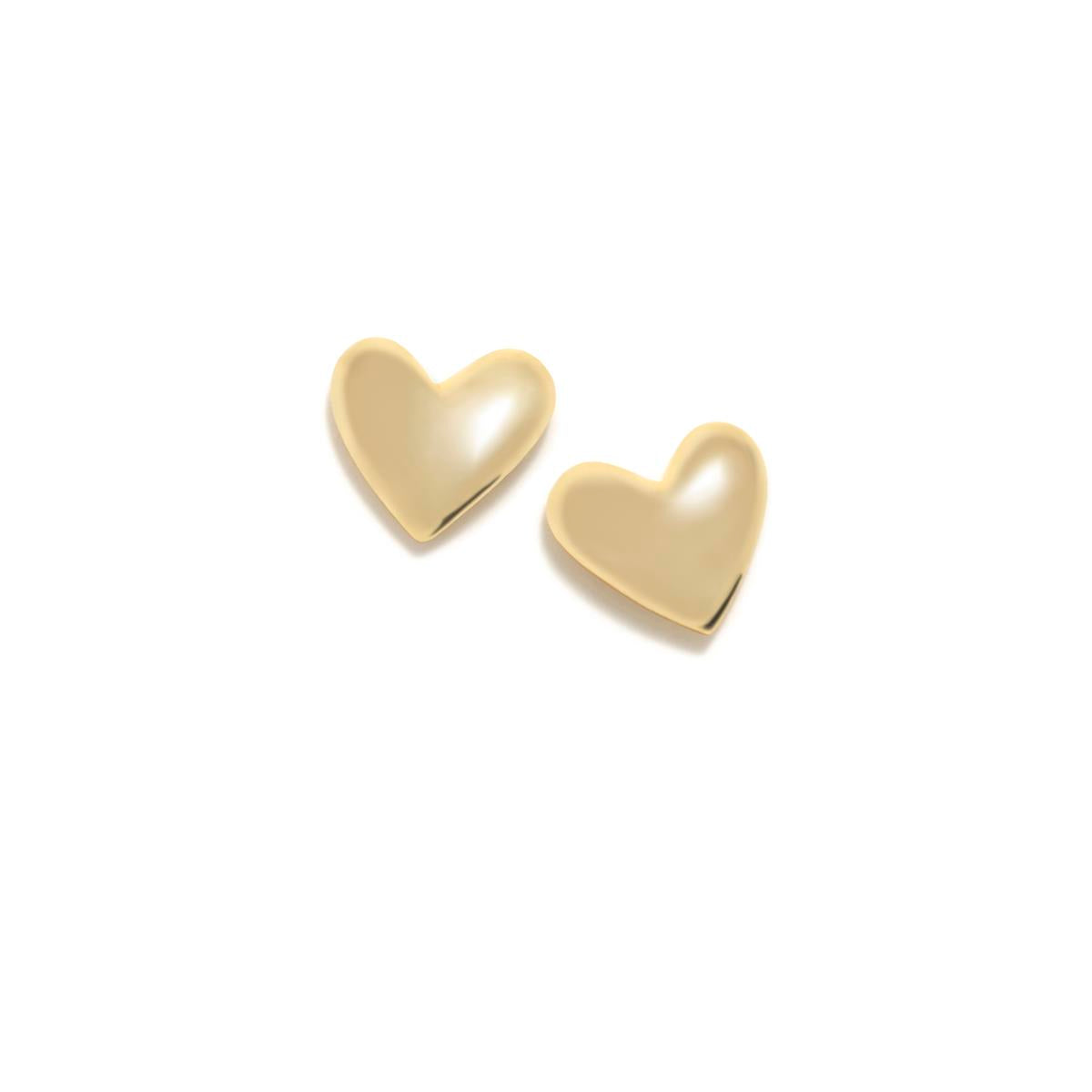 PENDIENTES CHARM CORAZON DORADO