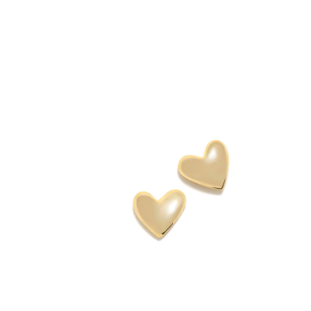 PENDIENTES CHARM CORAZON DORADO PEQ