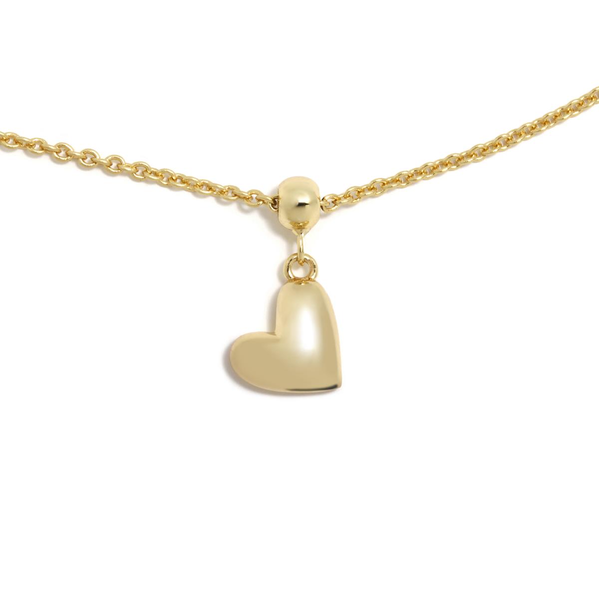 CHARM CORAZON DORADO SIN CADENA