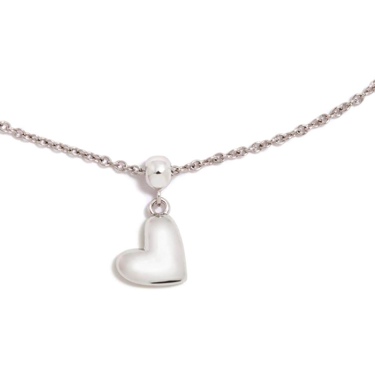 CHARM CORAZON PLATA SIN CADENA