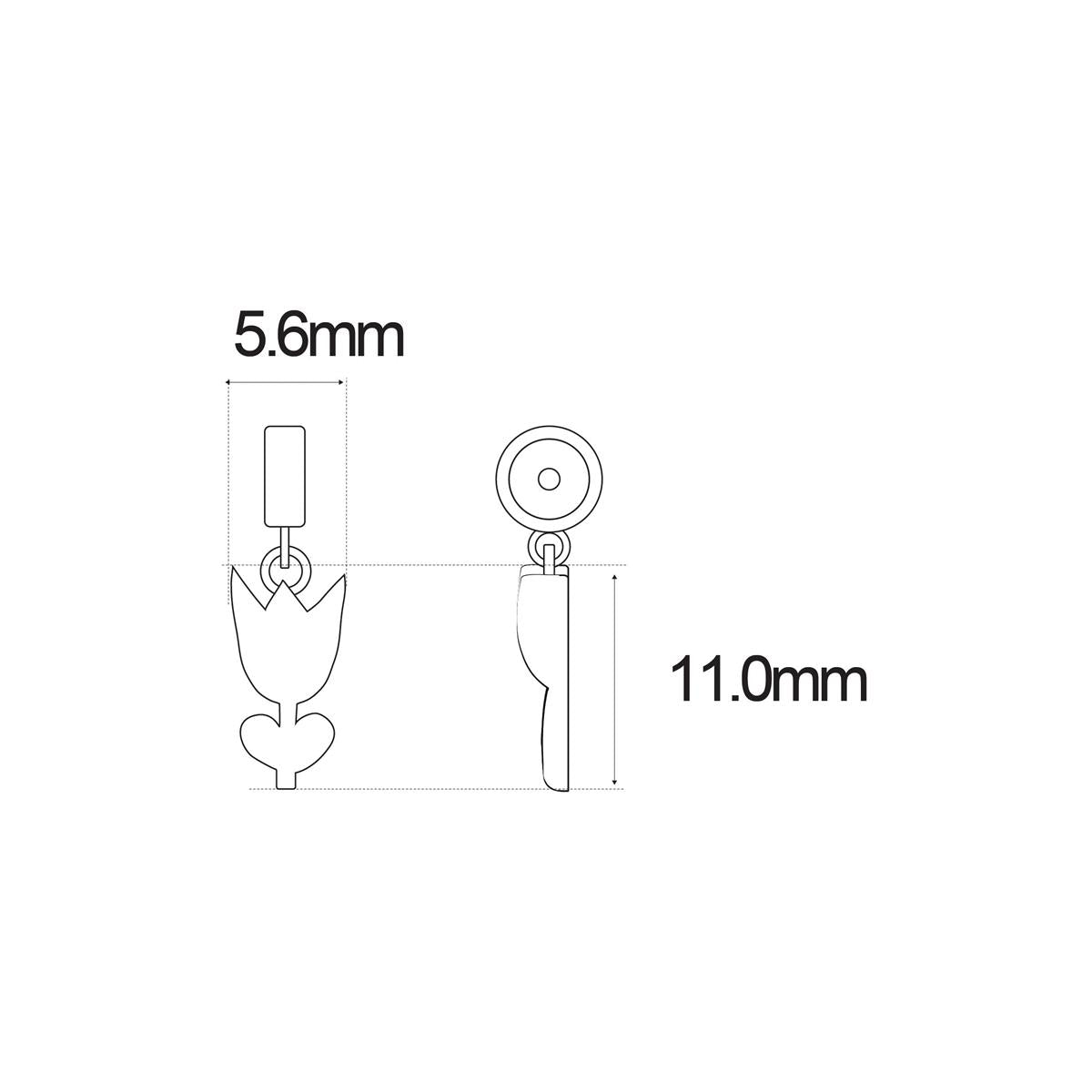 CHARM TULIPAN SIN CADENA